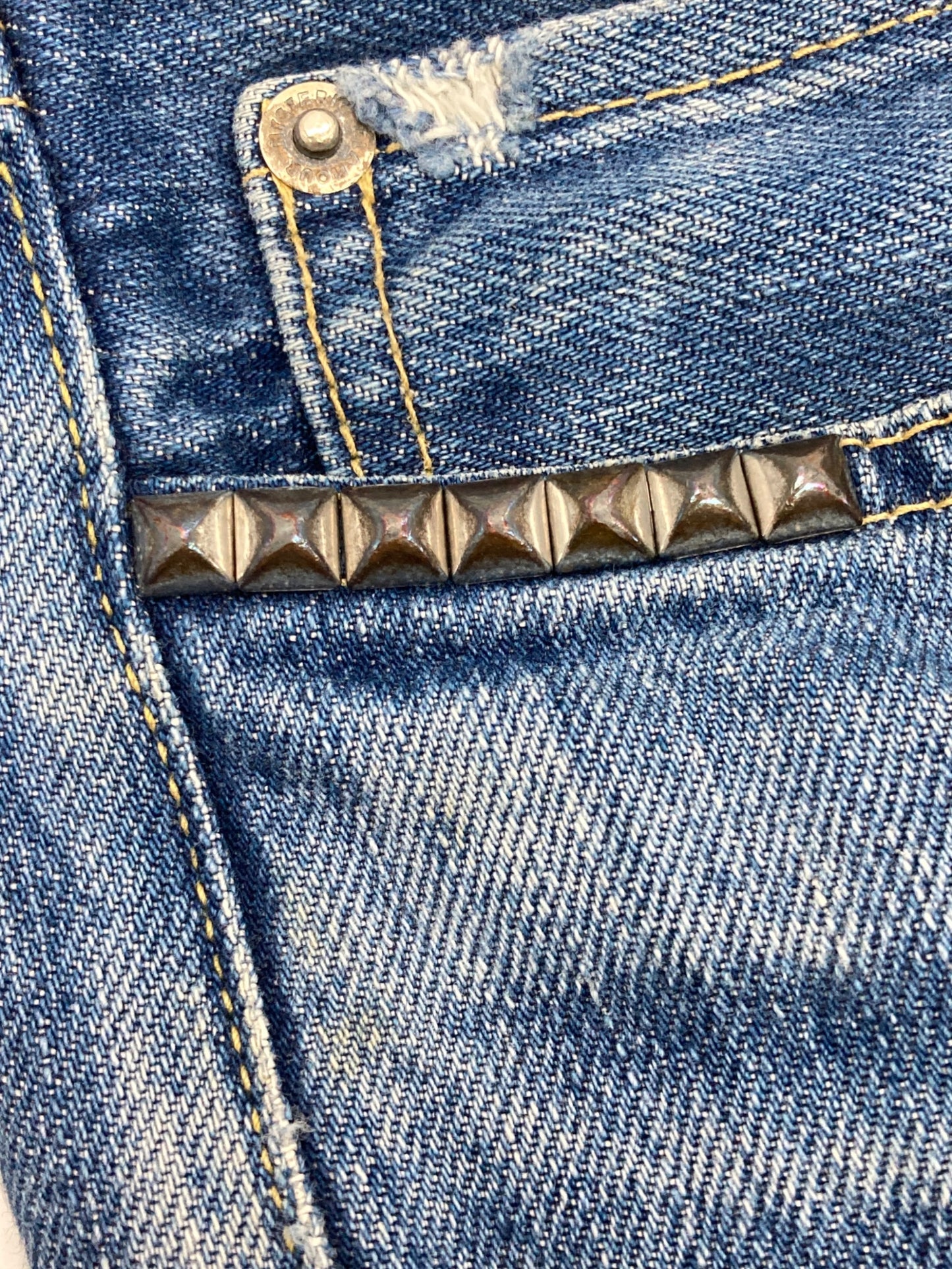 [Pre-owned] Hysteric Glamour Crash Repair Denim Pants 0243AP06