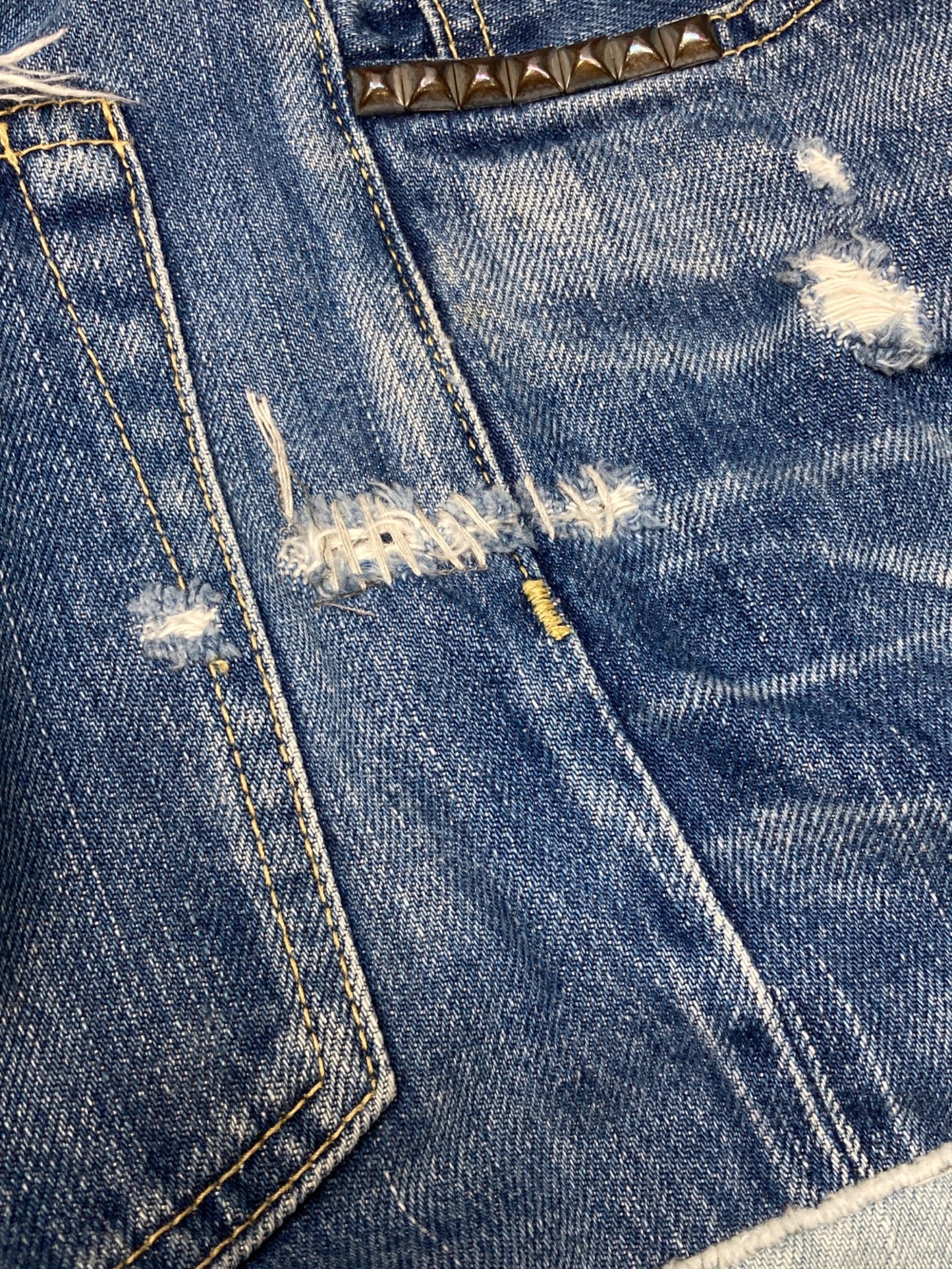 [Pre-owned] Hysteric Glamour Crash Repair Denim Pants 0243AP06