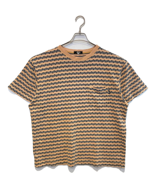 [Pre-owned] stussy crew-neck cut and sewn