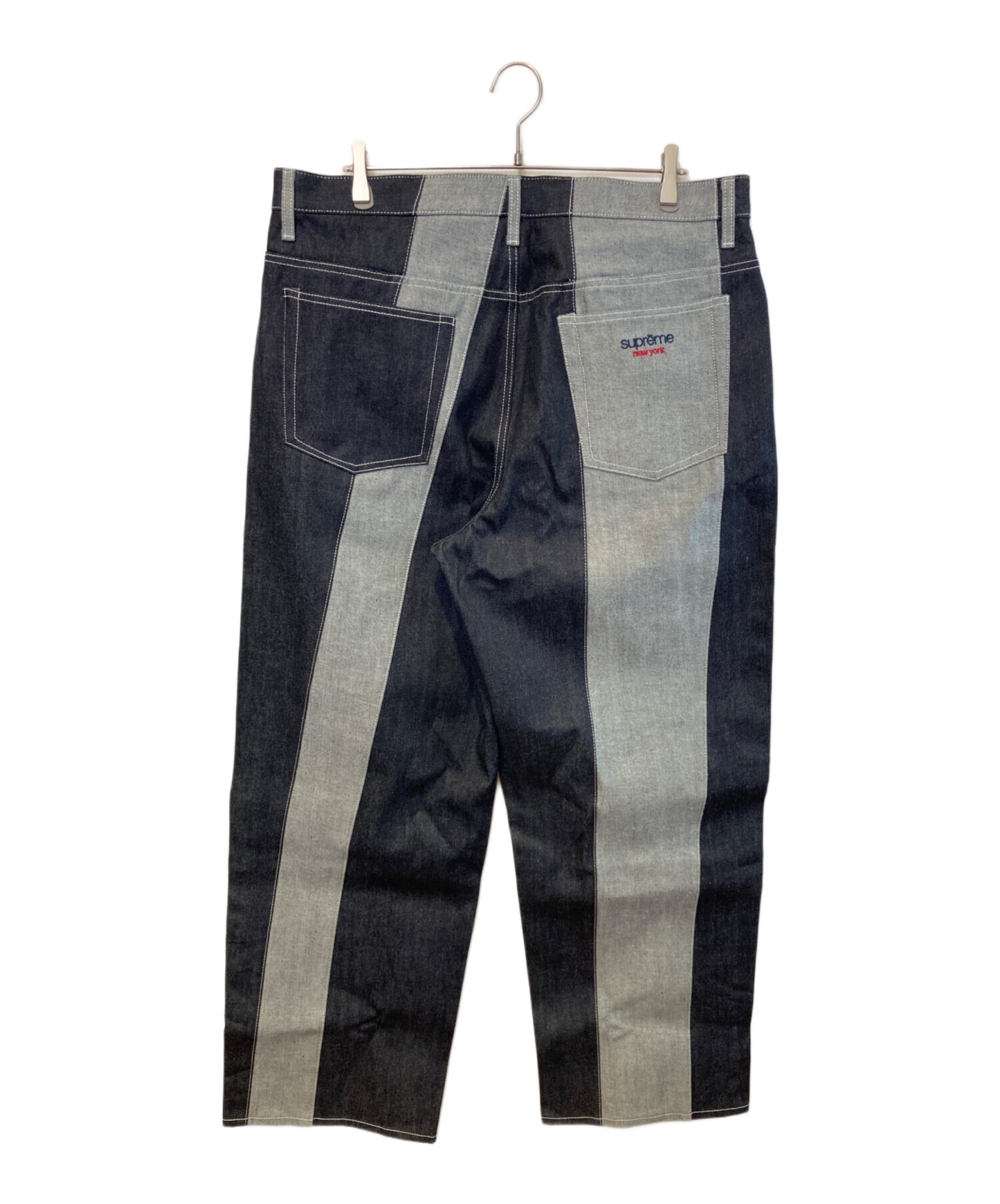 [Pre-owned] SUPREME Paneled Stripe Baggy Jean