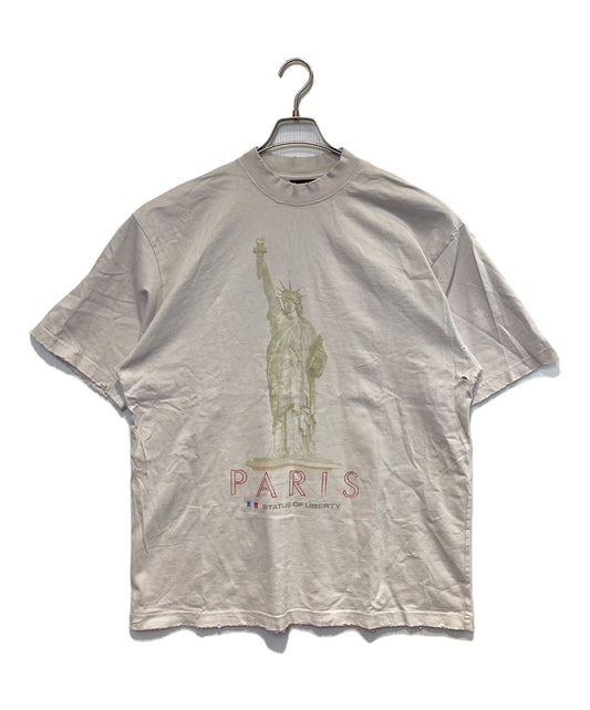 [Pre-owned] BALENCIAGA Paris Liberty Vintage-Style T-Shirt 764235 TQVR9