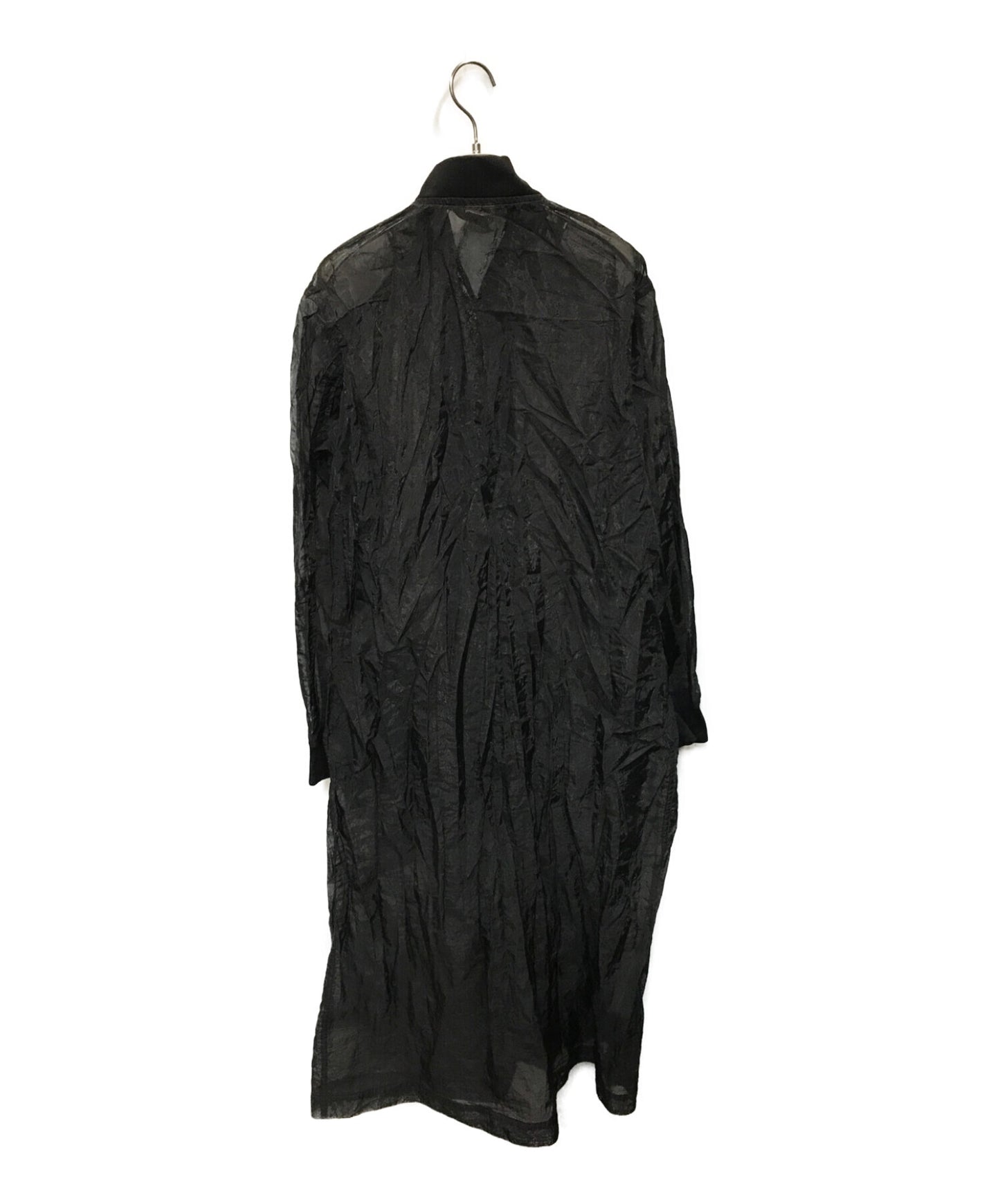 [Pre-owned] BLACK COMME des GARCONS Nylon combination see-through long coat  1F-C002