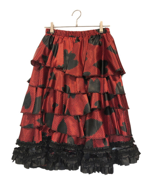 [Pre-owned] COMME des GARCONS Heart Print Skirt GB-S045