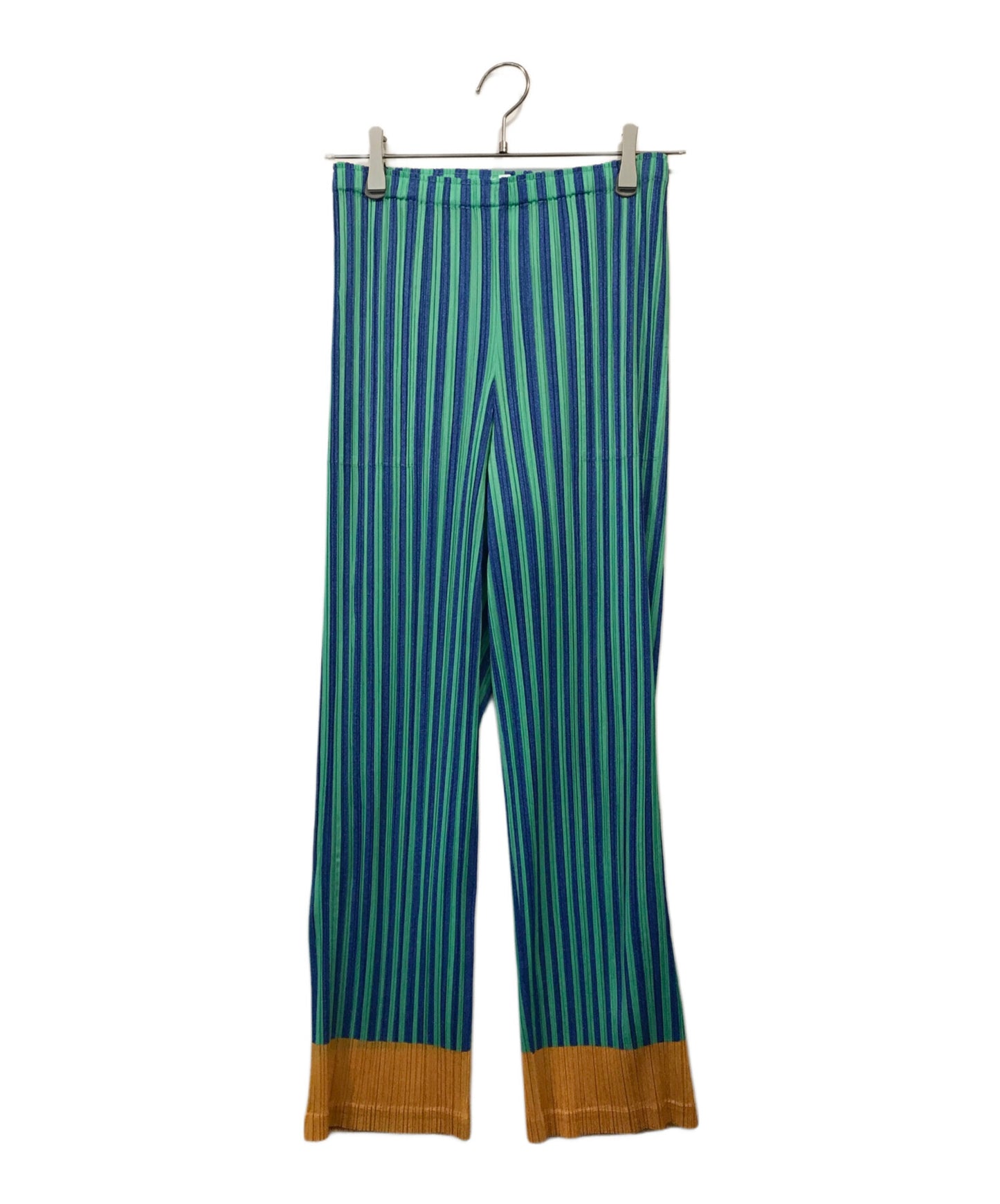 [Pre-owned] PLEATS PLEASE striped pleated pants PP23JF693