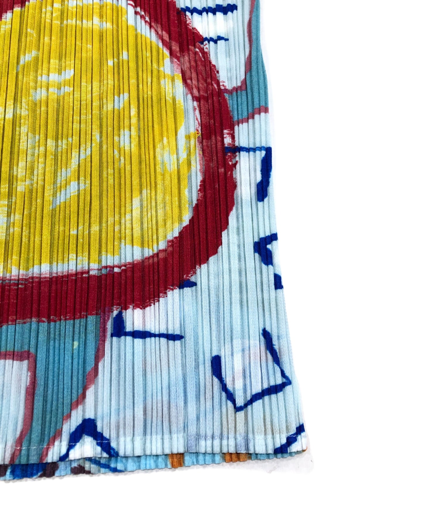 [Pre-owned] PLEATS PLEASE Sleeveless pleated blouse with all-over pattern PP12-JK411