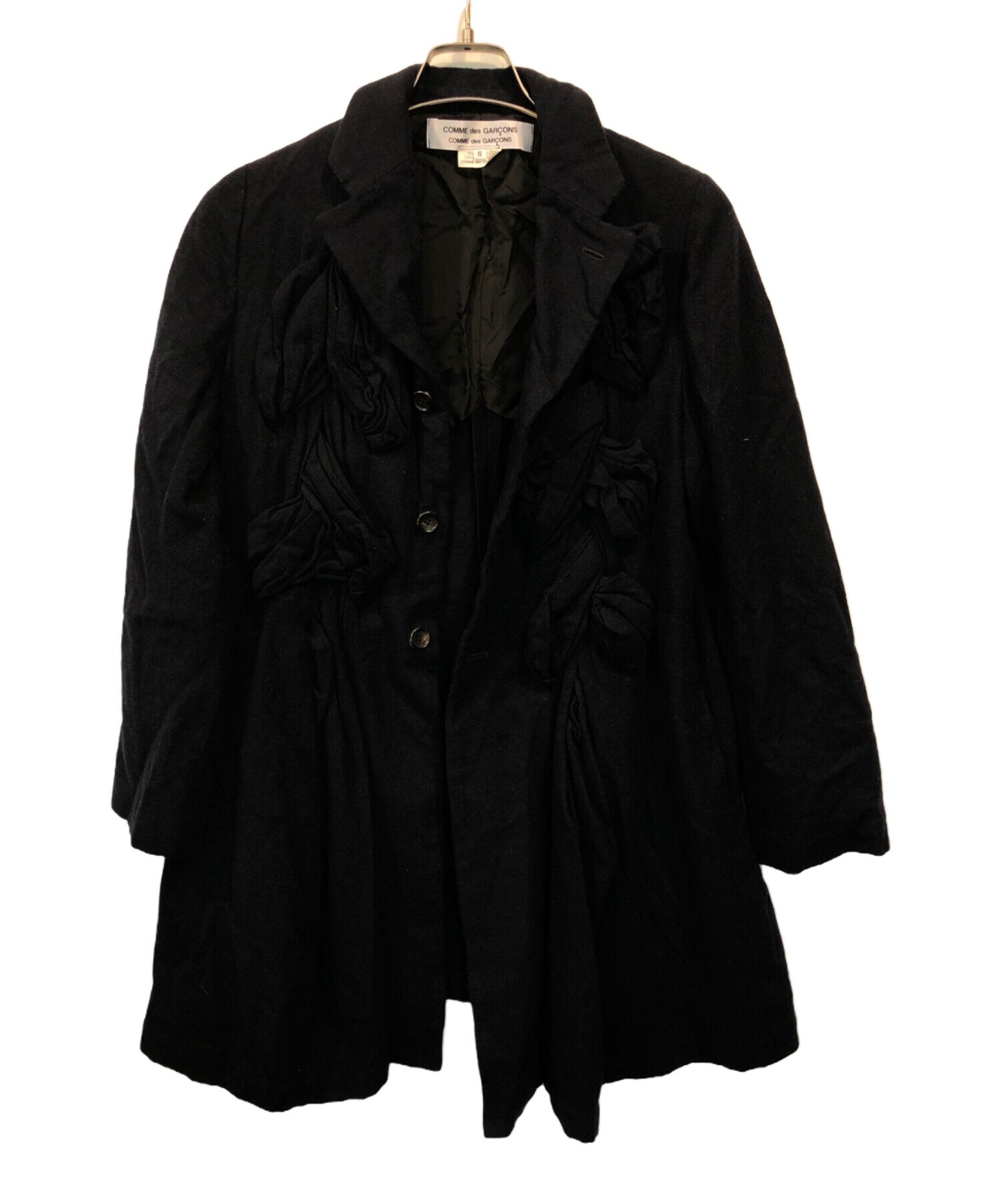 [Pre-owned] COMME des GARCONS COMME des GARCONS Wool Ruffle Coat RL-J022