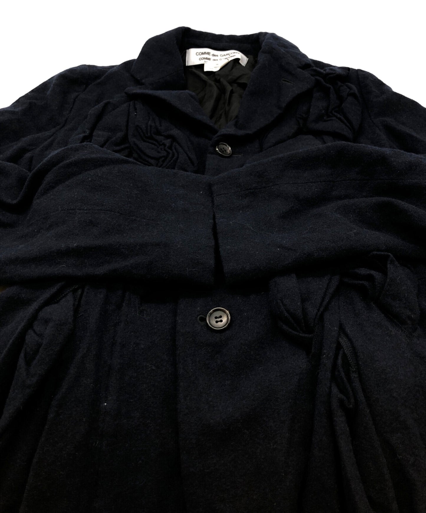 [Pre-owned] COMME des GARCONS COMME des GARCONS Wool Ruffle Coat RL-J022