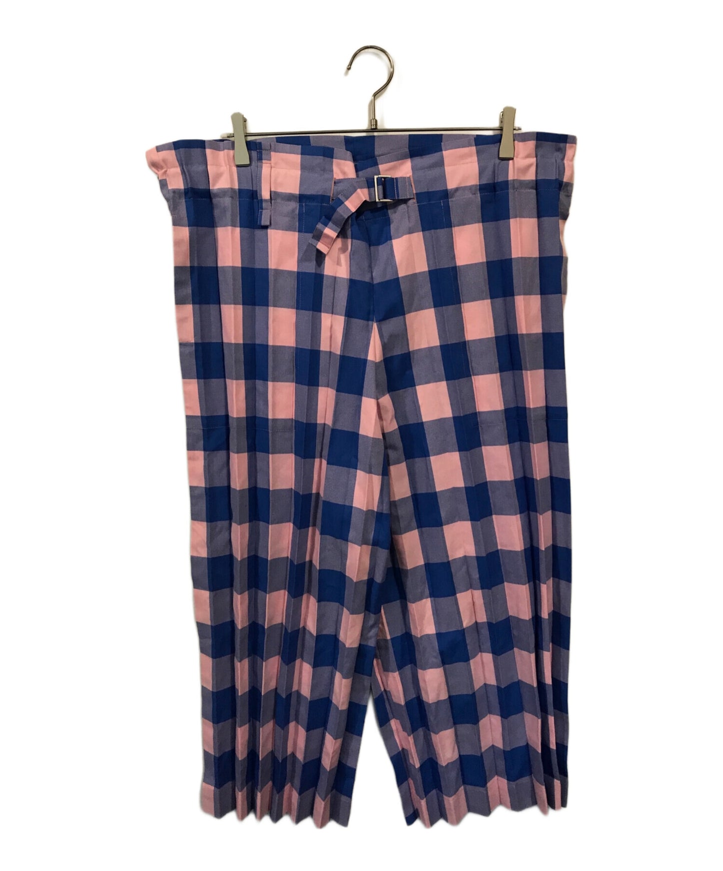 [Pre-owned] me ISSEY MIYAKE gingham check pleated pants MI31FF662