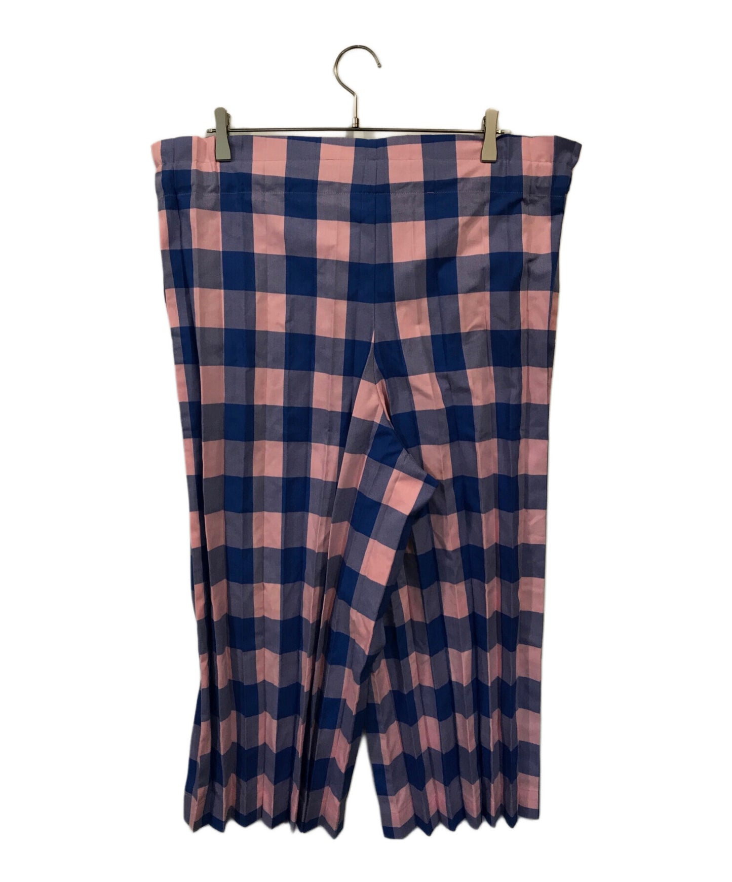 [Pre-owned] me ISSEY MIYAKE gingham check pleated pants MI31FF662