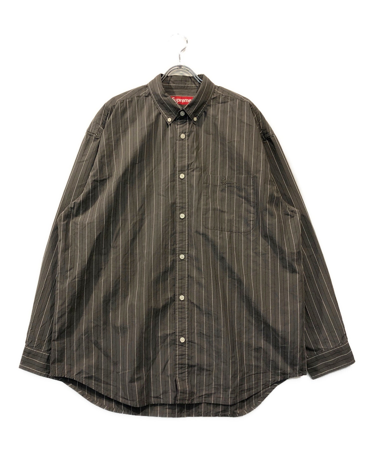 Supreme 24AW Loose Fit Stripe Shirt L