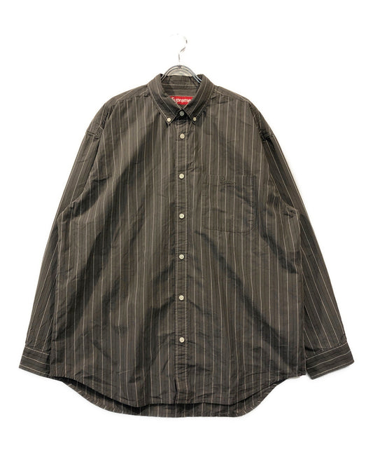 [Pre-owned] SUPREME 24AW Loose Fit Stripe Shirt