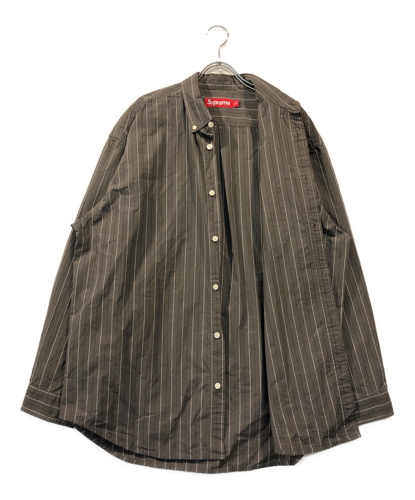[Pre-owned] SUPREME 24AW Loose Fit Stripe Shirt