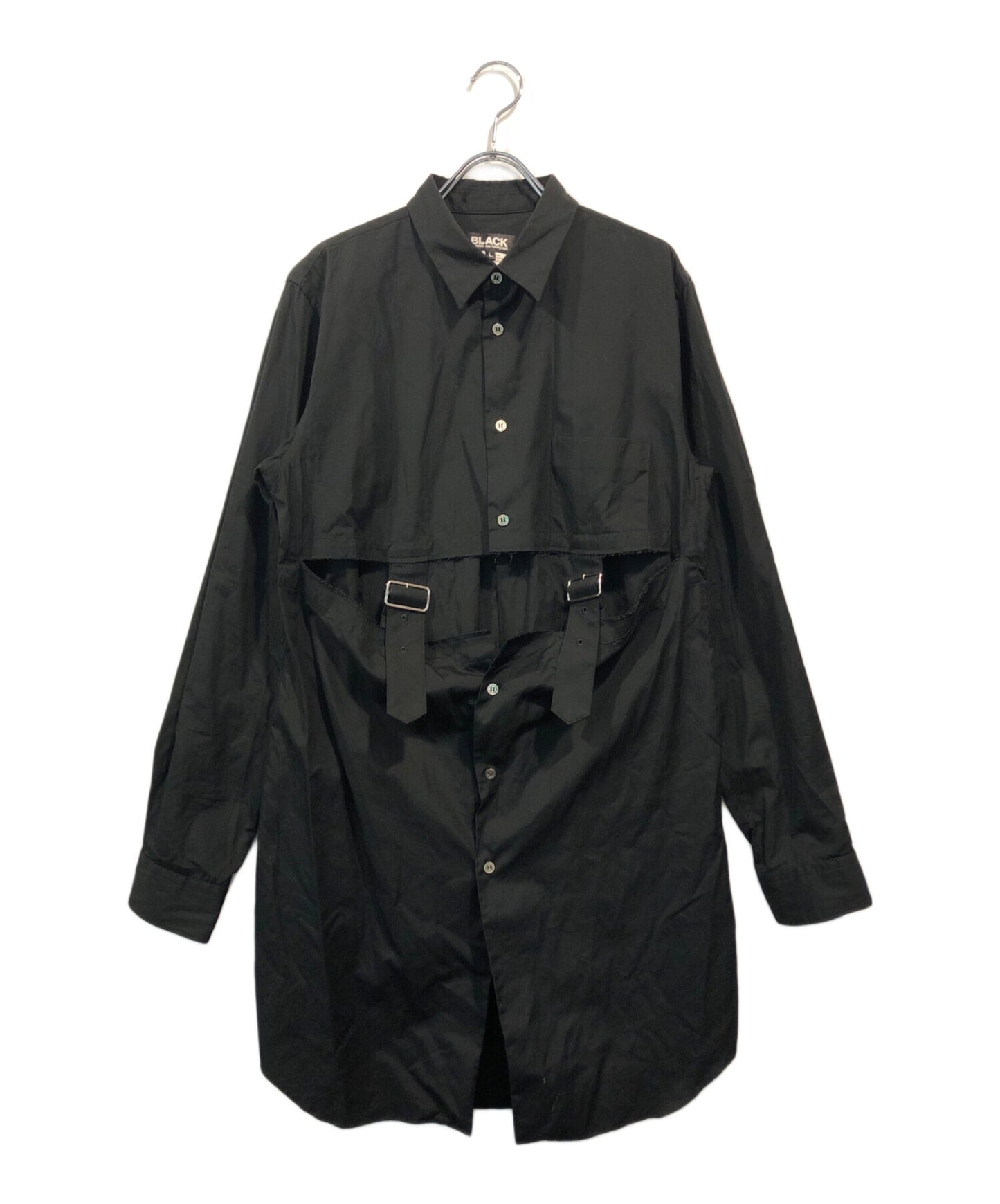 [Pre-owned] BLACK COMME des GARCONS Belt design shirt 1G-B003