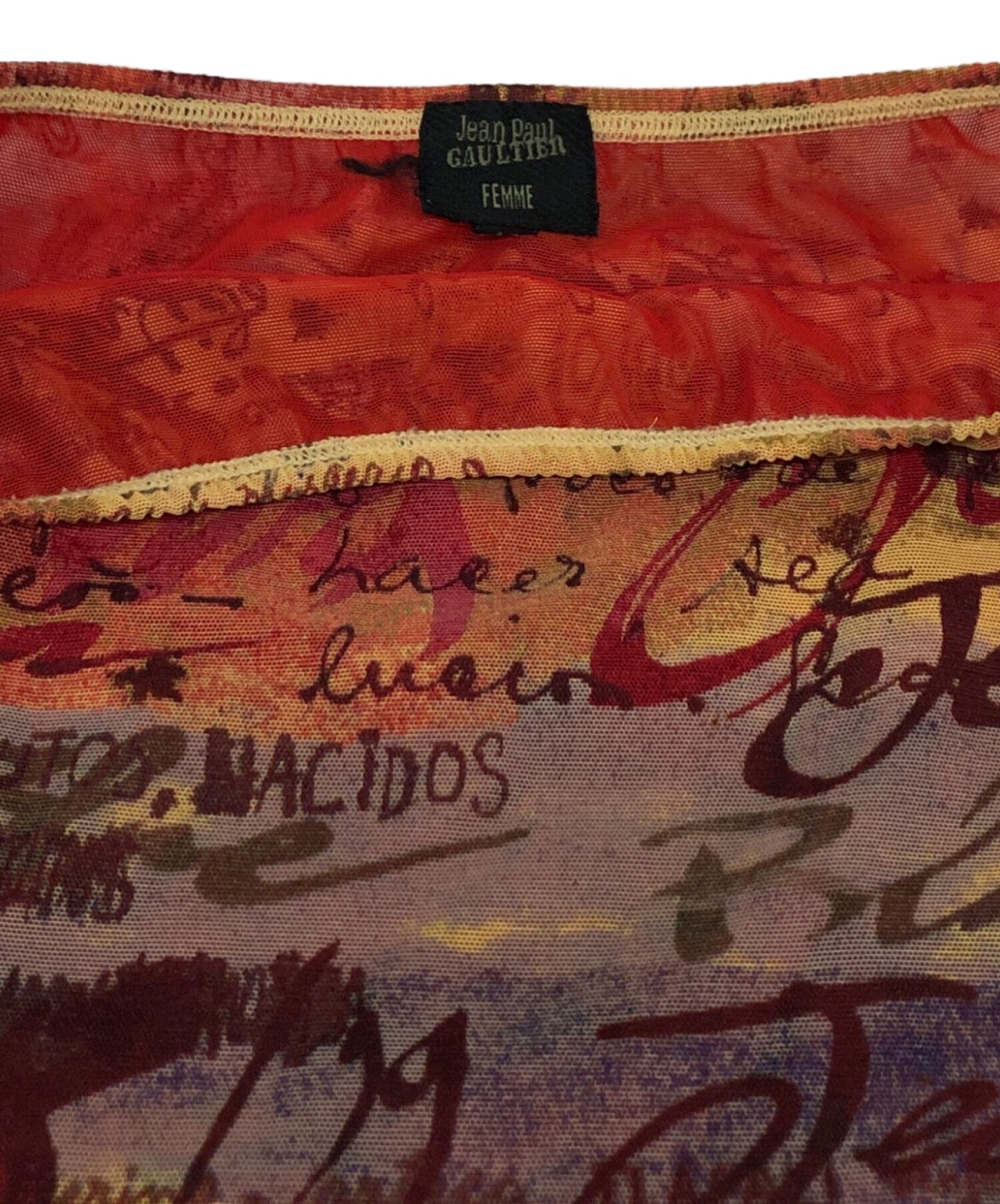 [Pre-owned] Jean Paul Gaultier FEMME All-over powernet skirt