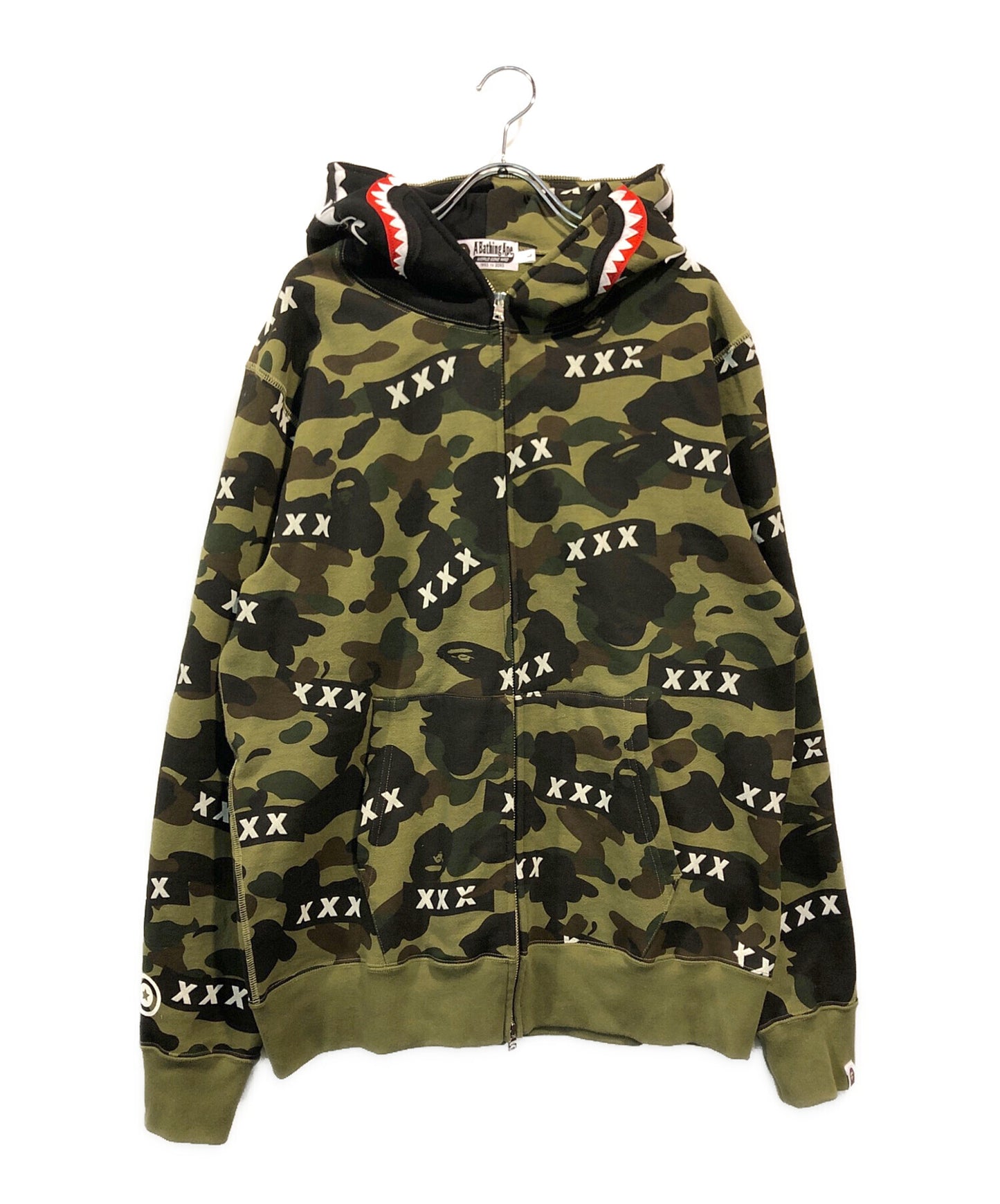 [Pre-owned] A BATHING APE SHARK FULL ZIP HOODIE 001zpk231904c
