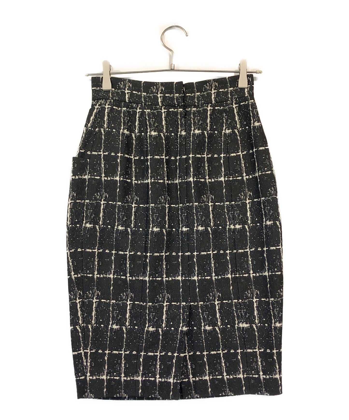 [Pre-owned] CHANEL Coco Mark Plate Tweed Skirt P47766V34876
