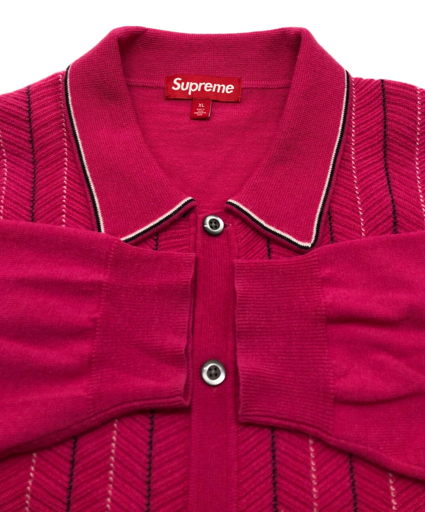 [Pre-owned] SUPREME Herringbone Cardigan