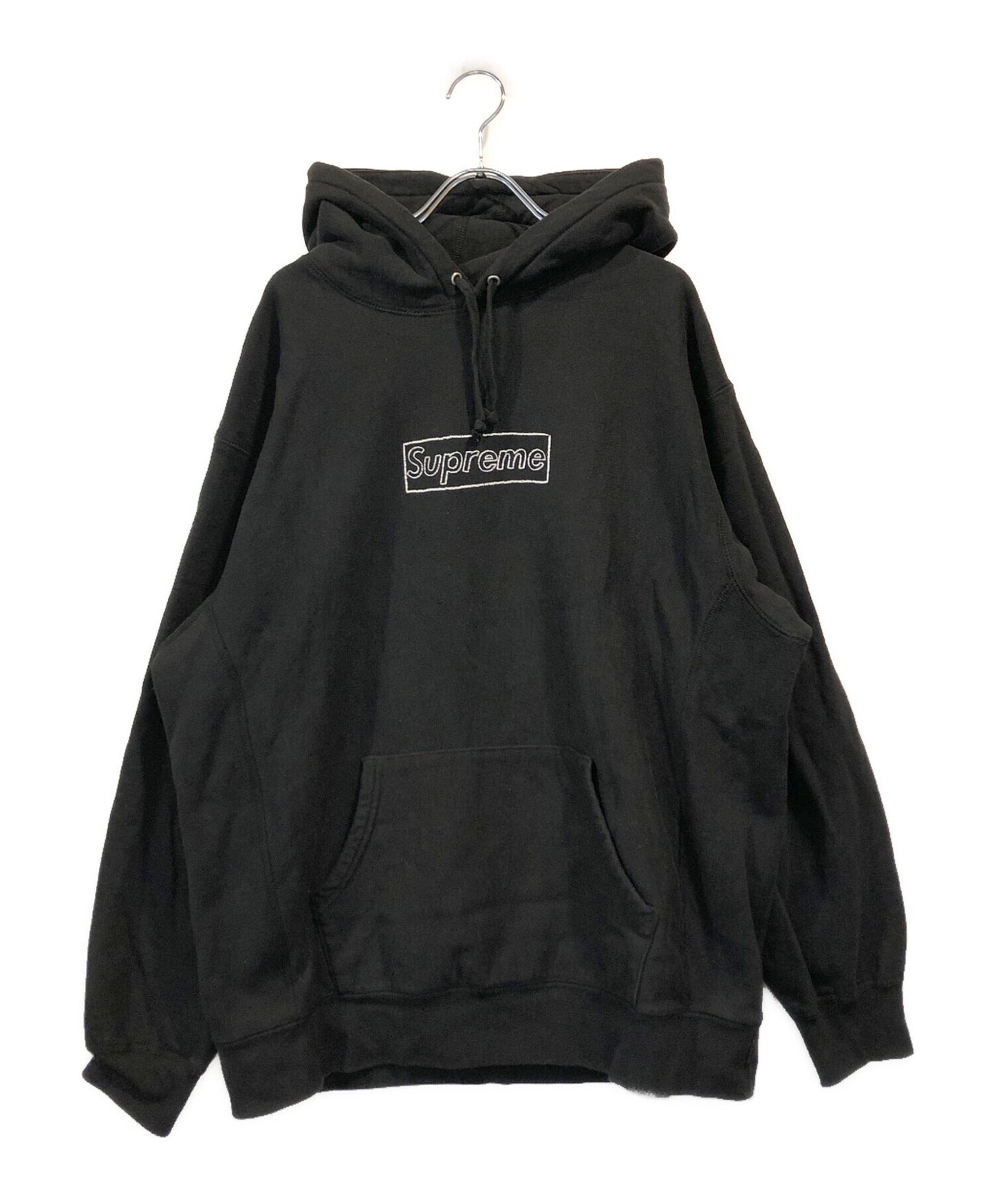 [Pre-owned] SUPREME Chalk Logo Hooded Sweatshirt