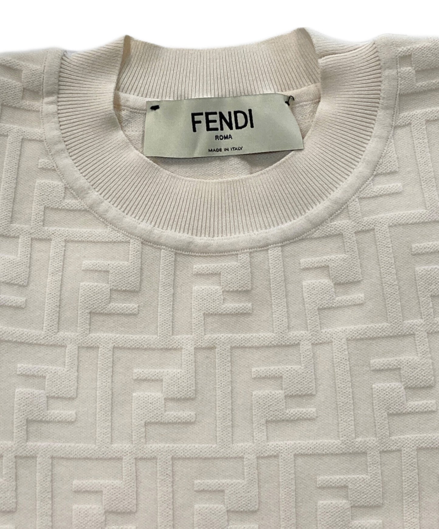 [Pre-owned] FENDI 24AW embossed-FF bodycon dress FZDB85AQ41