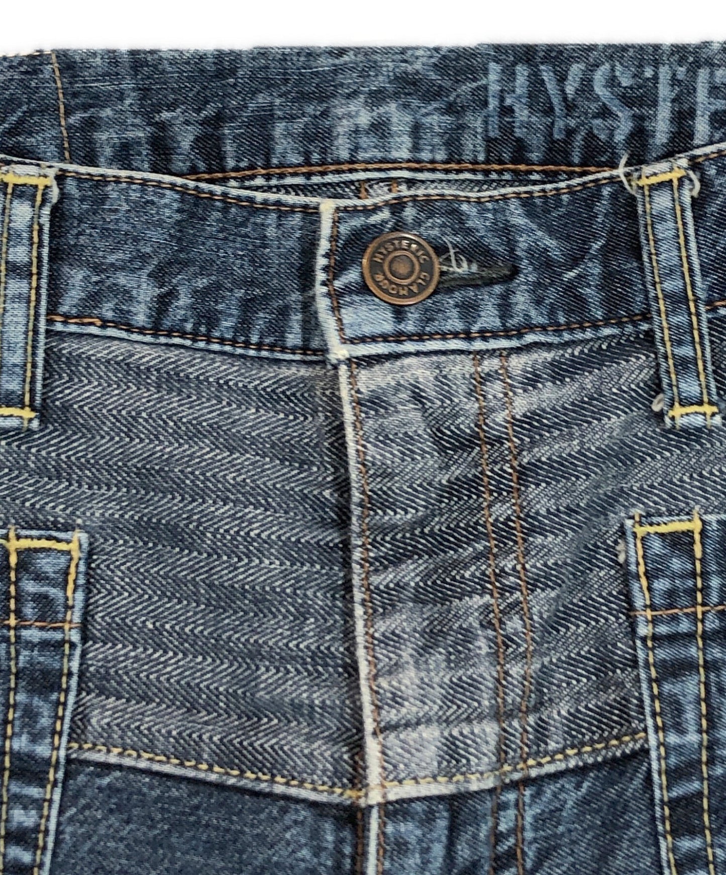 [Pre-owned] Hysteric Glamour Scratch Flare Denim Pants 01193AP02