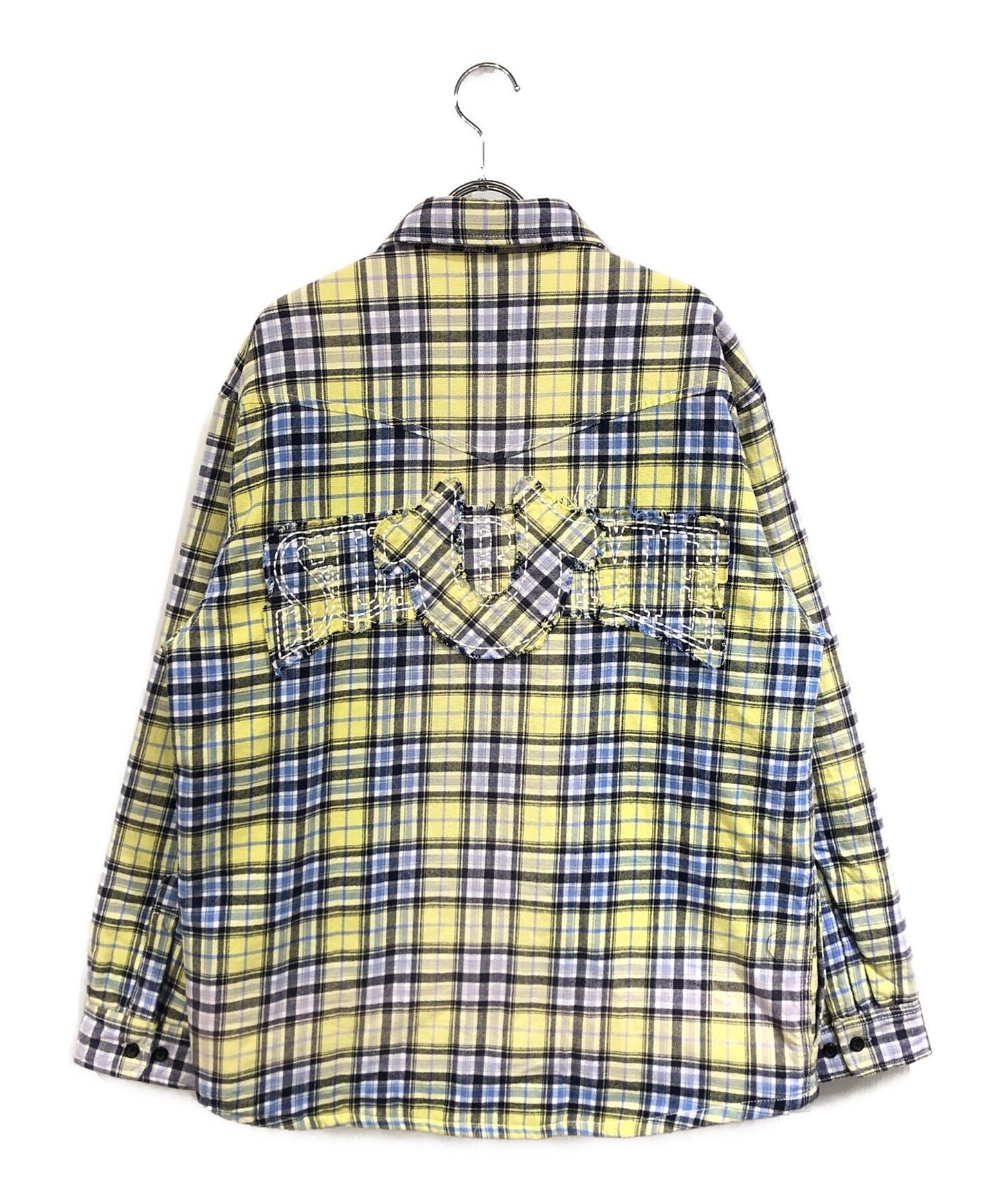 [Pre-owned] SUPREME Quilted, Lined Plaid Flannel Shirt