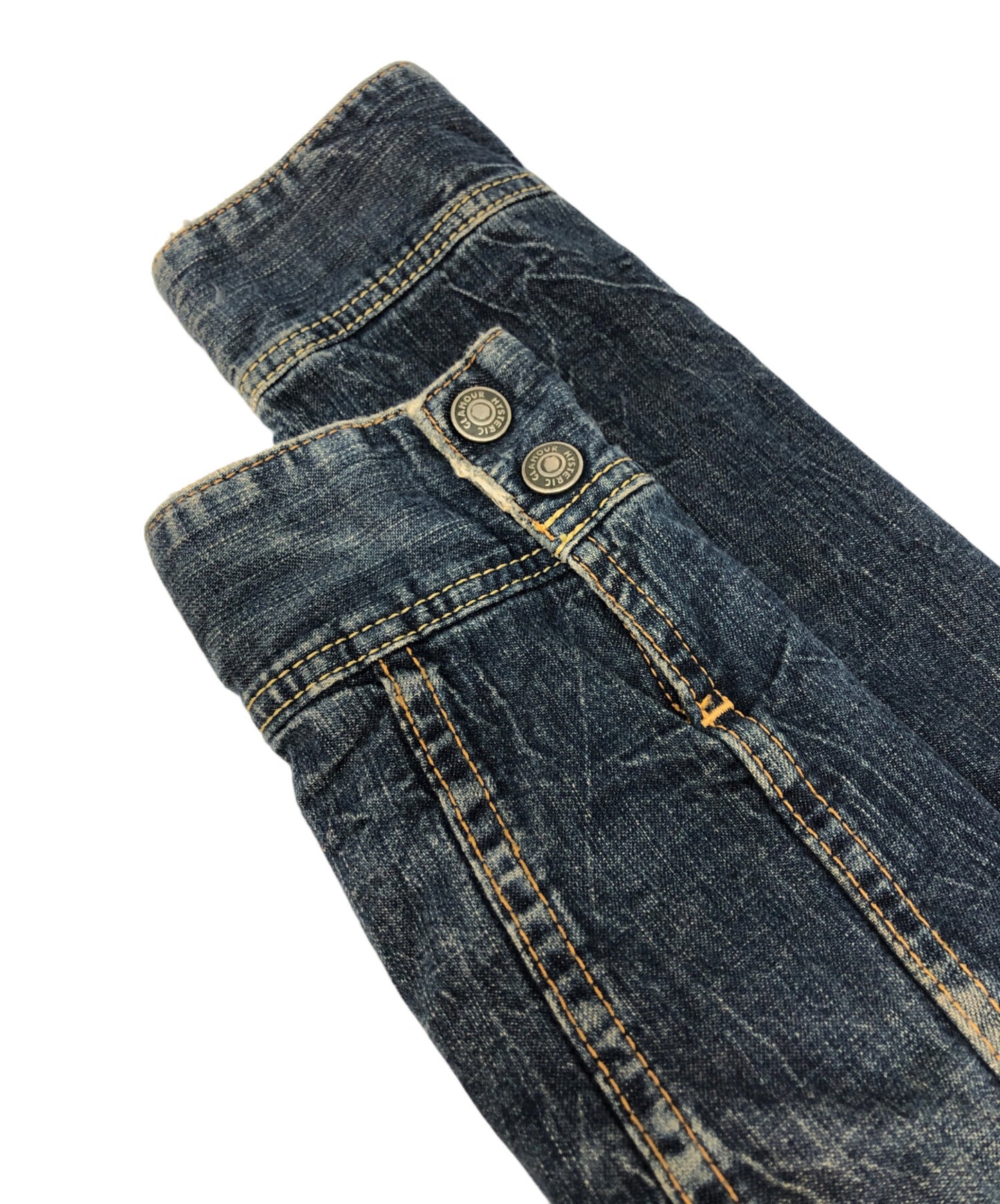 [Pre-owned] Hysteric Glamour Love Buzz Denim Biker Jacket