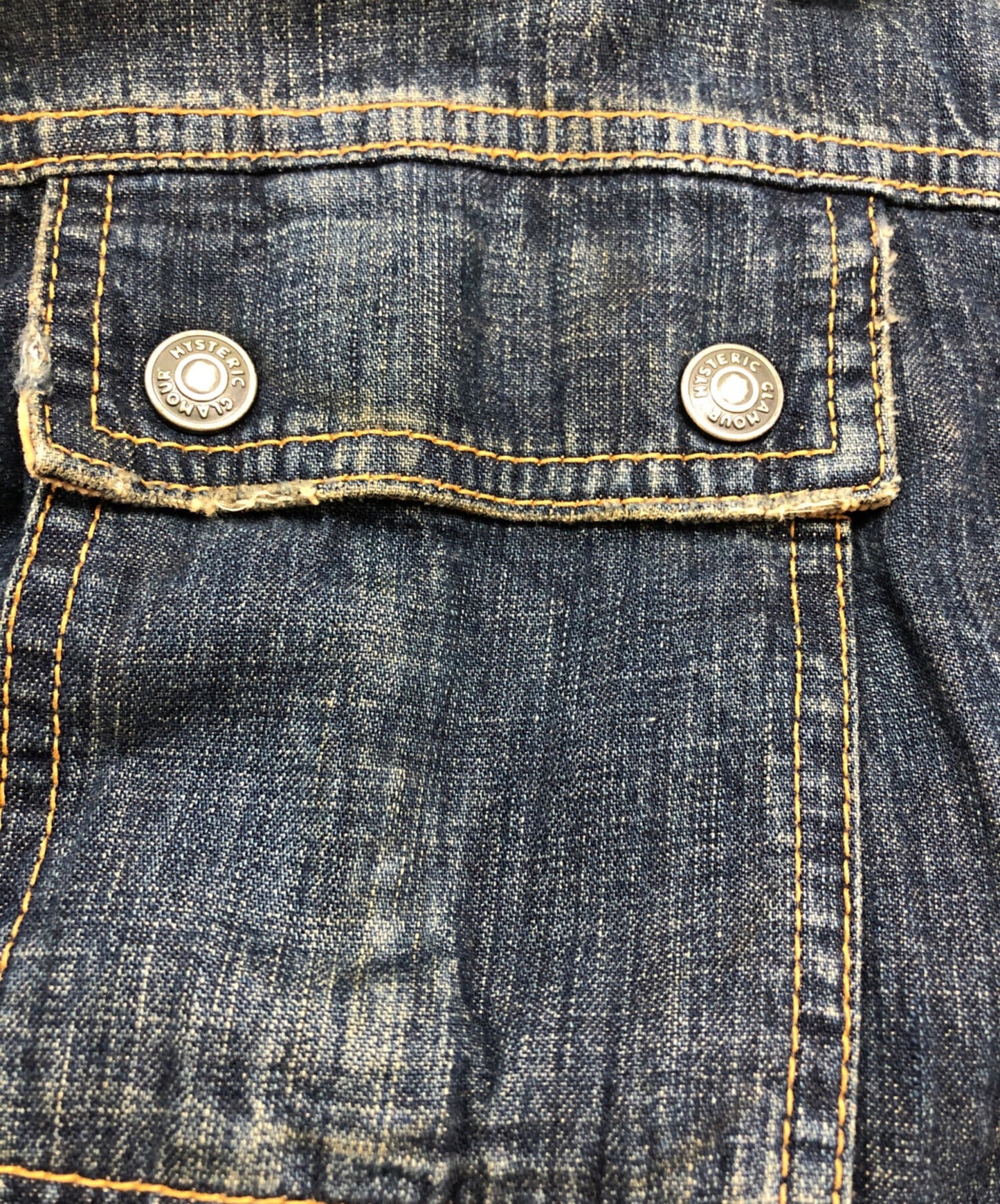 [Pre-owned] Hysteric Glamour Love Buzz Denim Biker Jacket