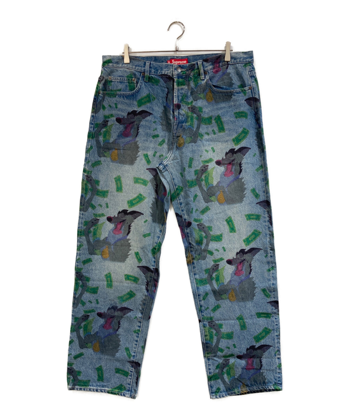 [Pre-owned] SUPREME All Dogs Go To Heaven Loose-Fit Jeans