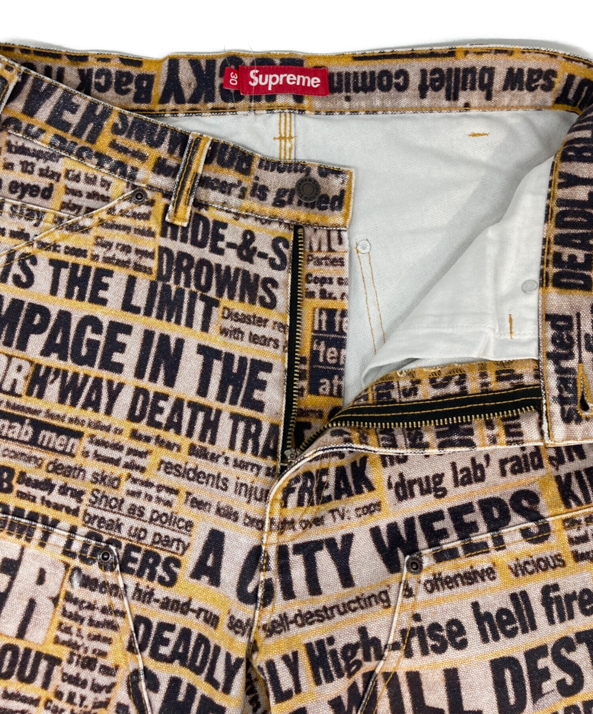 [Pre-owned] SUPREME Dash Snow Double Knee Painter Pants