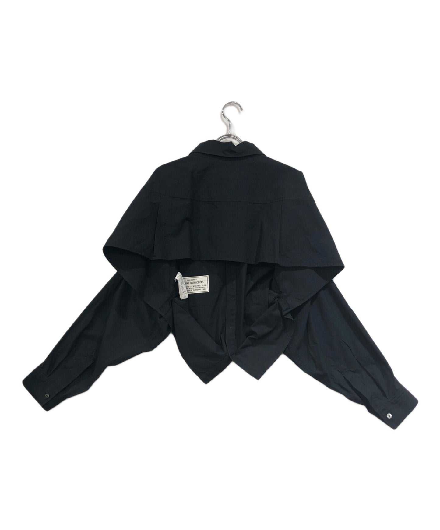 [Pre-owned] Maison MIHARA YASUHIRO Back-Open Cropped Long-Sleeve Shirt C12SH003