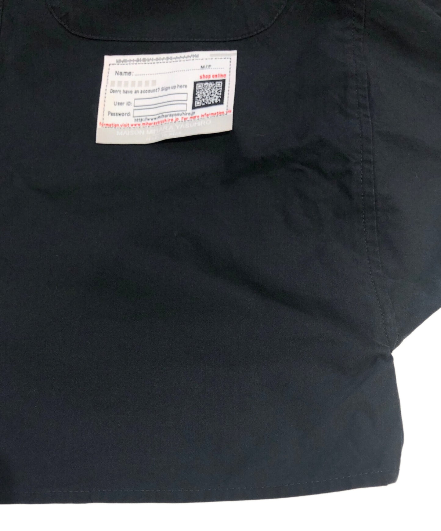 [Pre-owned] Maison MIHARA YASUHIRO Back-Open Cropped Long-Sleeve Shirt C12SH003