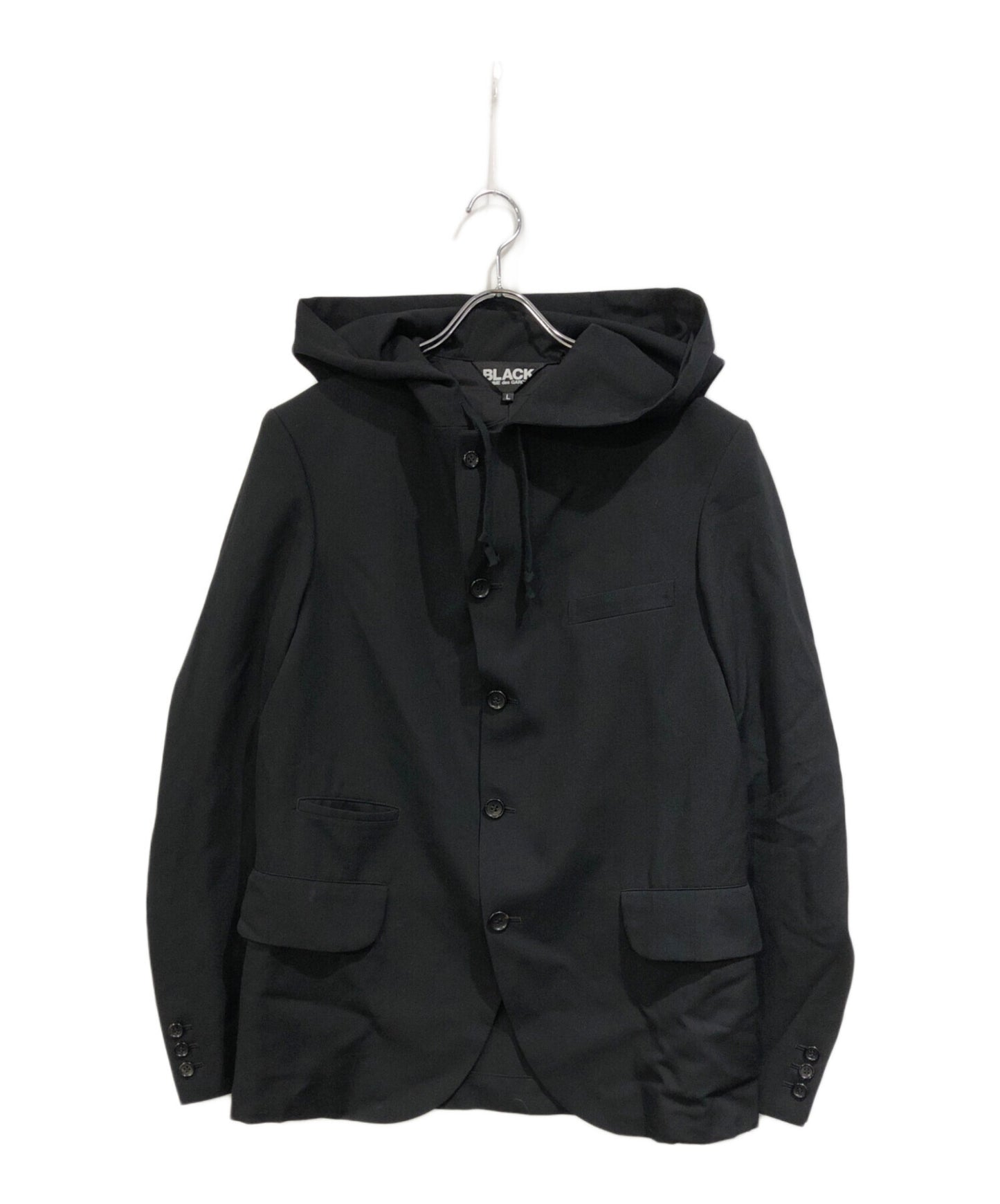 [Pre-owned] BLACK COMME des GARCONS Wool Gabardine Hooded Jacket 1P-J007