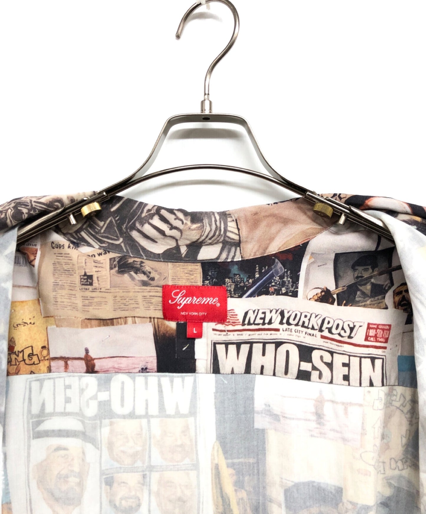 [Pre-owned] SUPREME 21SS Dash's Wall Rayon S/S Shirt
