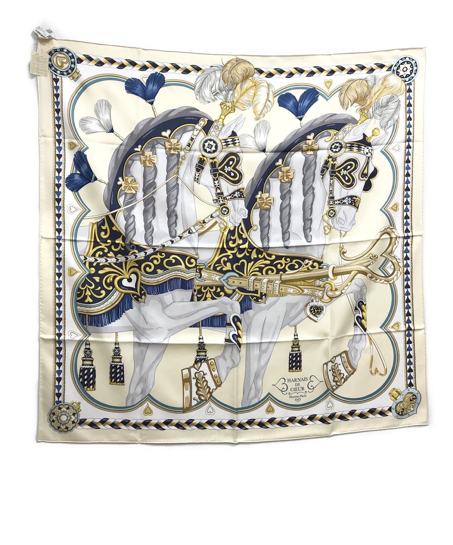 [Pre-owned] HERMES Carré 90 Arne de Coeur 004090S