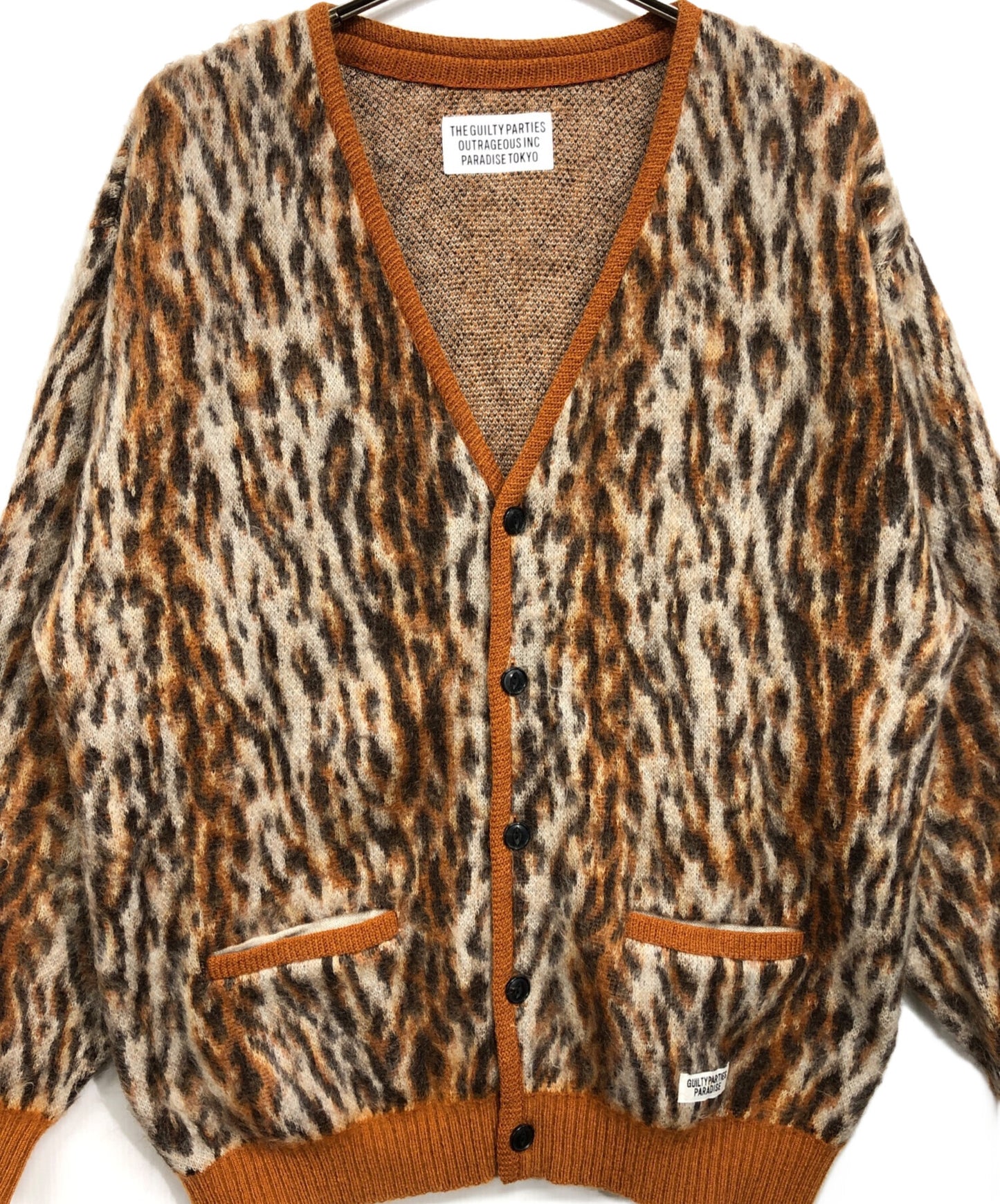 [Pre-owned] WACKO MARIA Leopard mohair cardigan