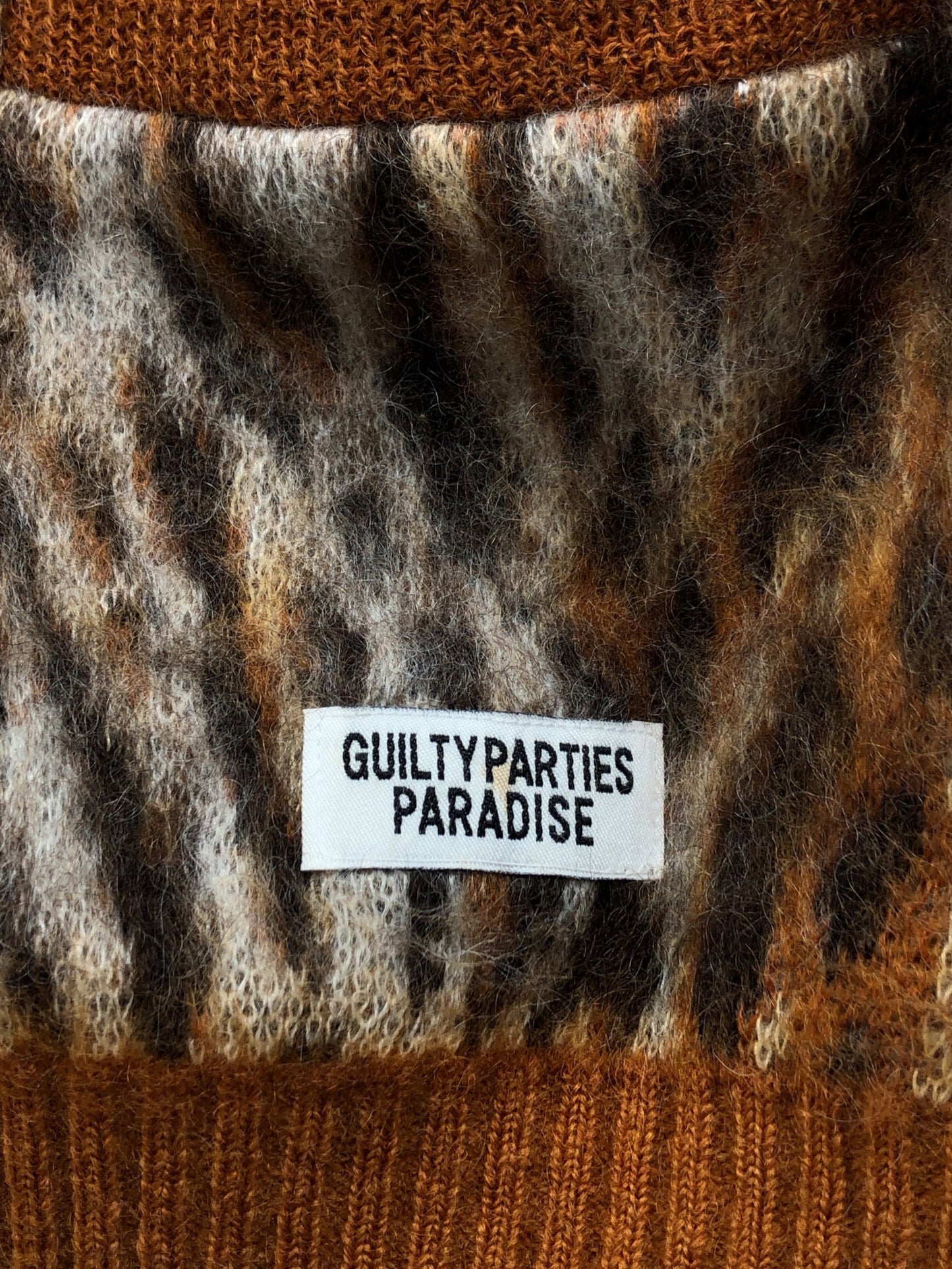 [Pre-owned] WACKO MARIA Leopard mohair cardigan