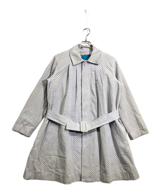 [Pre-owned] ISSEY MIYAKE Pleated Coat with Cutwork Design IM51FA002