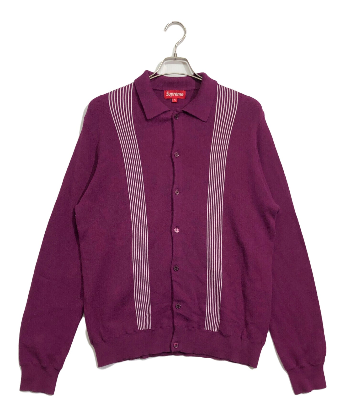 [Pre-owned] SUPREME Striped Polo Sweater