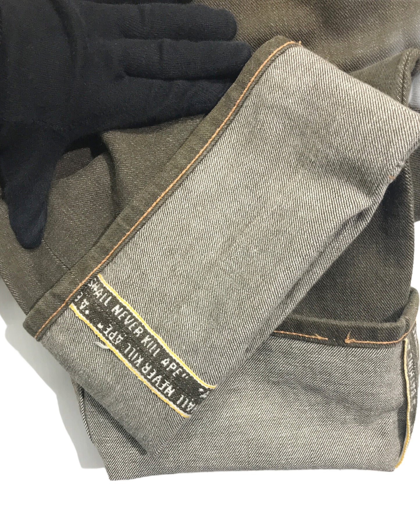 [Pre-owned] A BATHING APE double-knee painted pants