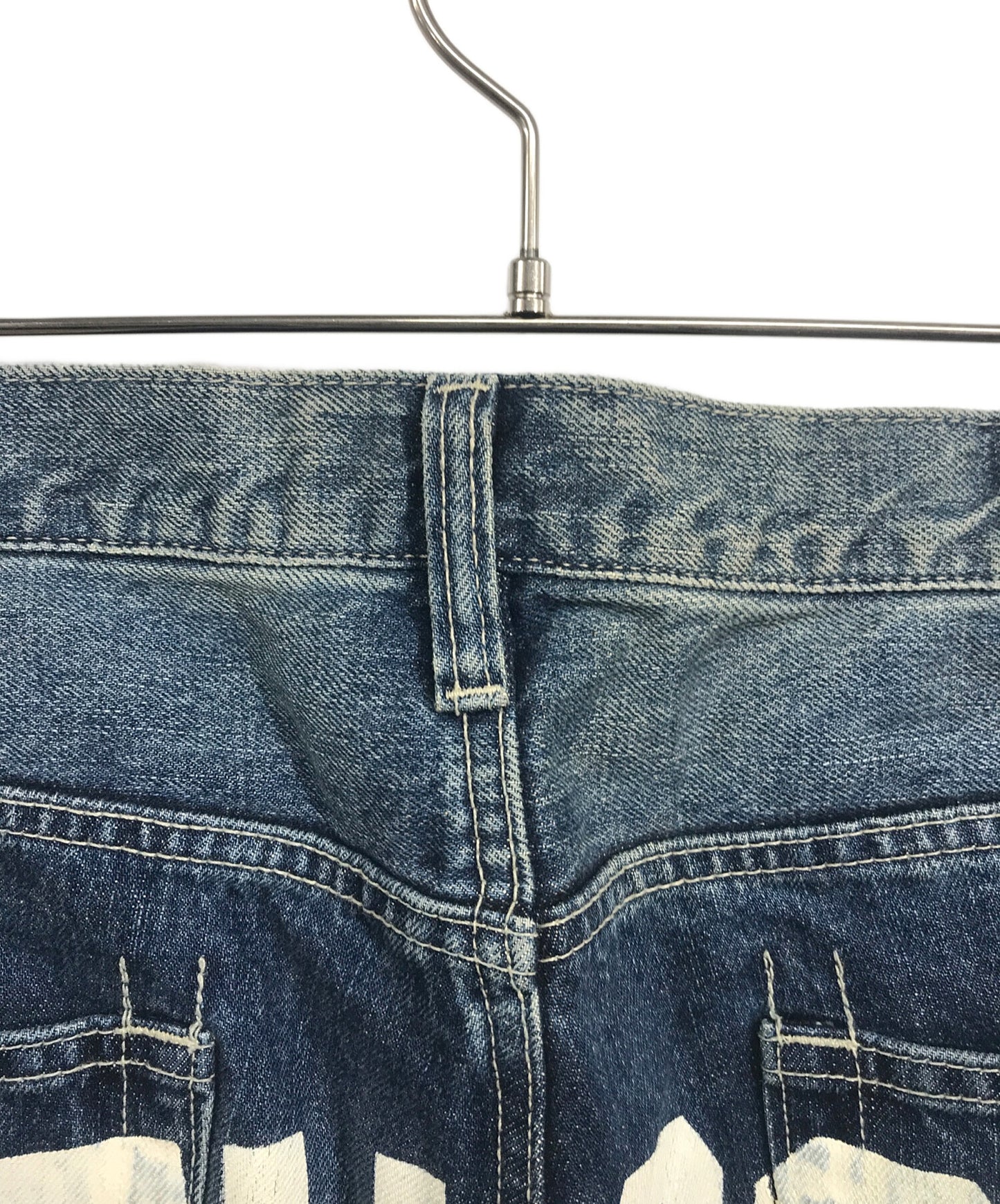 [Pre-owned] stussy Back Print Denim Pants