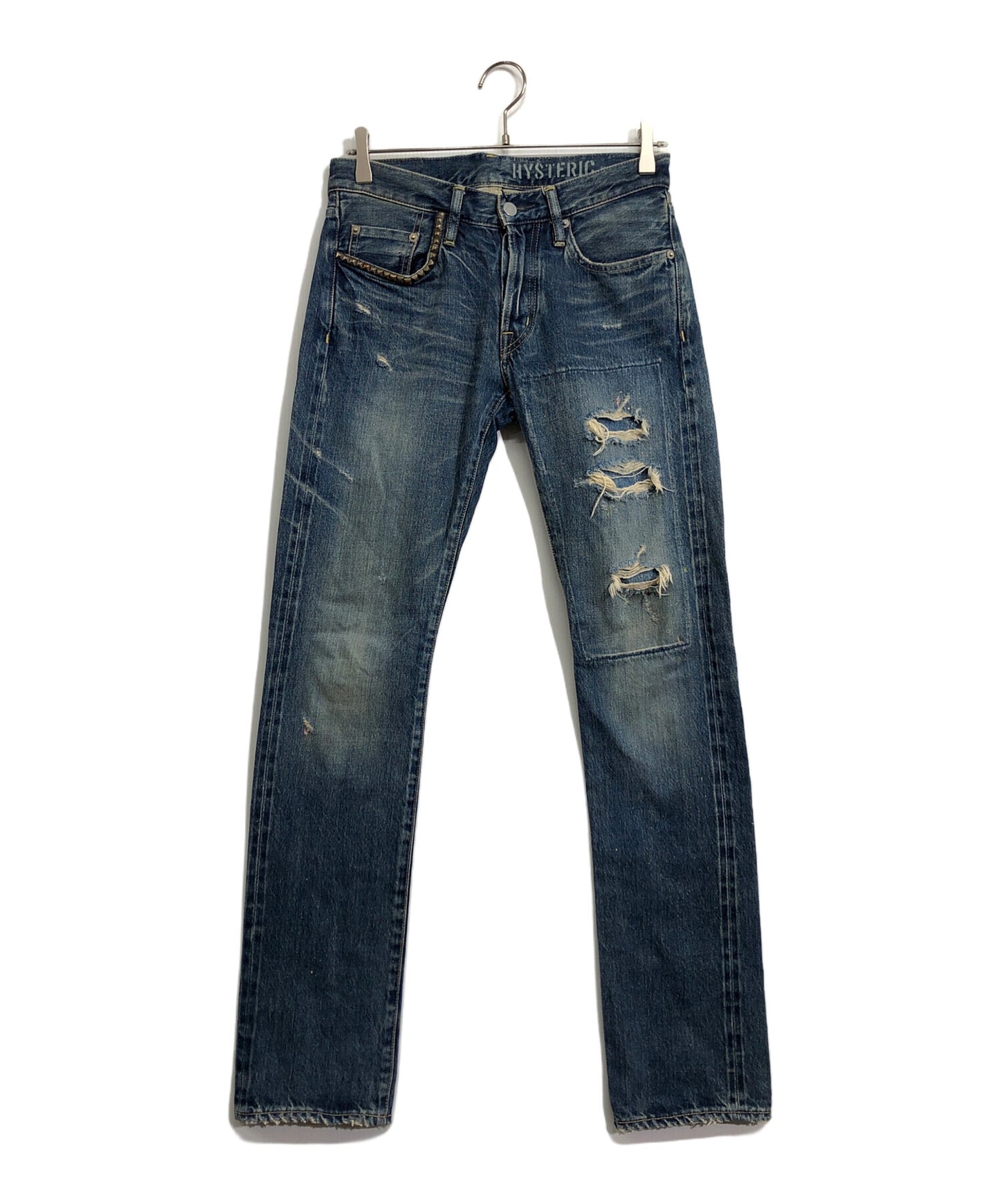 [Pre-owned] Hysteric Glamour Damaged denim pants 0251AP11