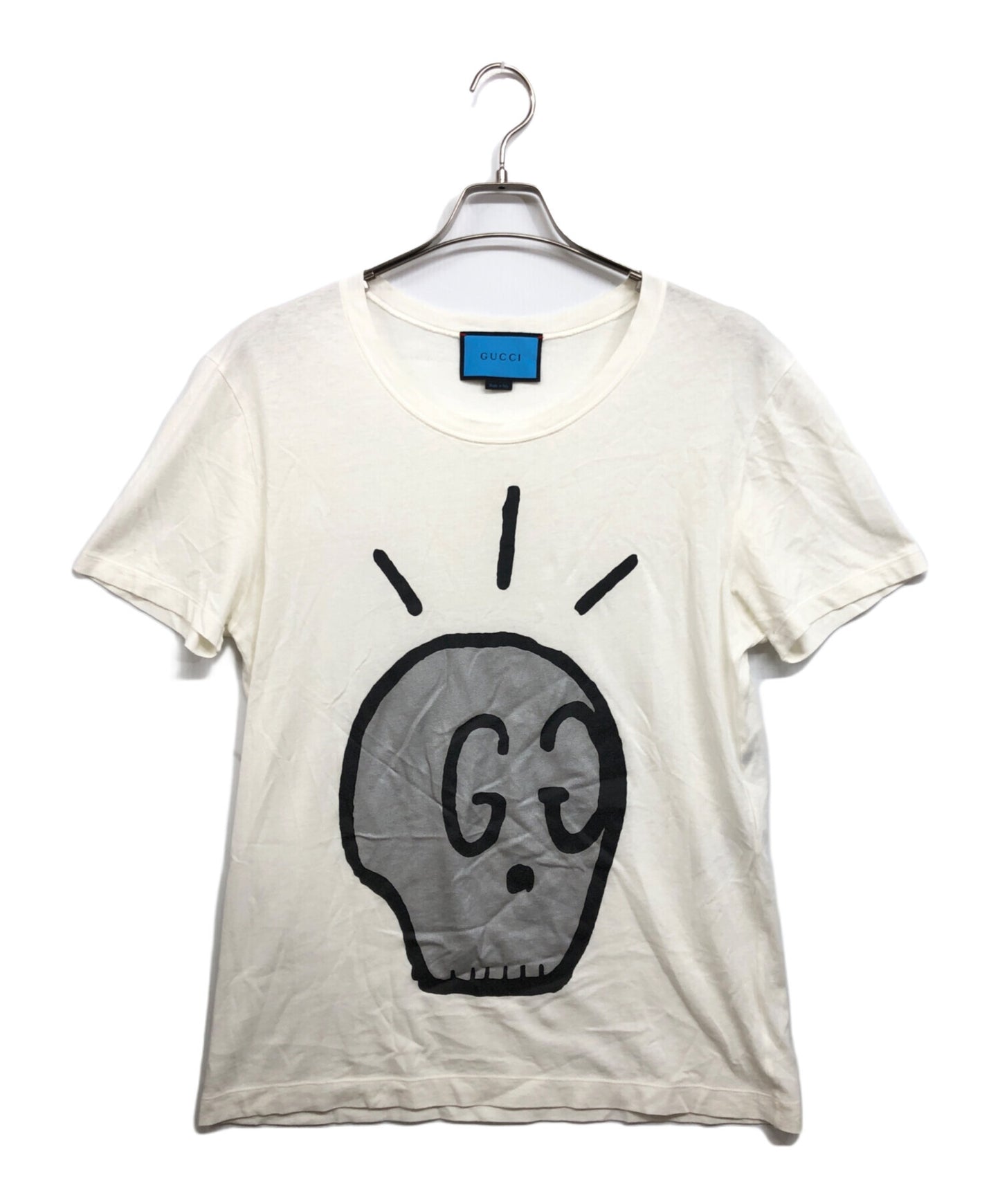 [Pre-owned] GUCCI Logo Skull T-Shirt 432086-X3E88