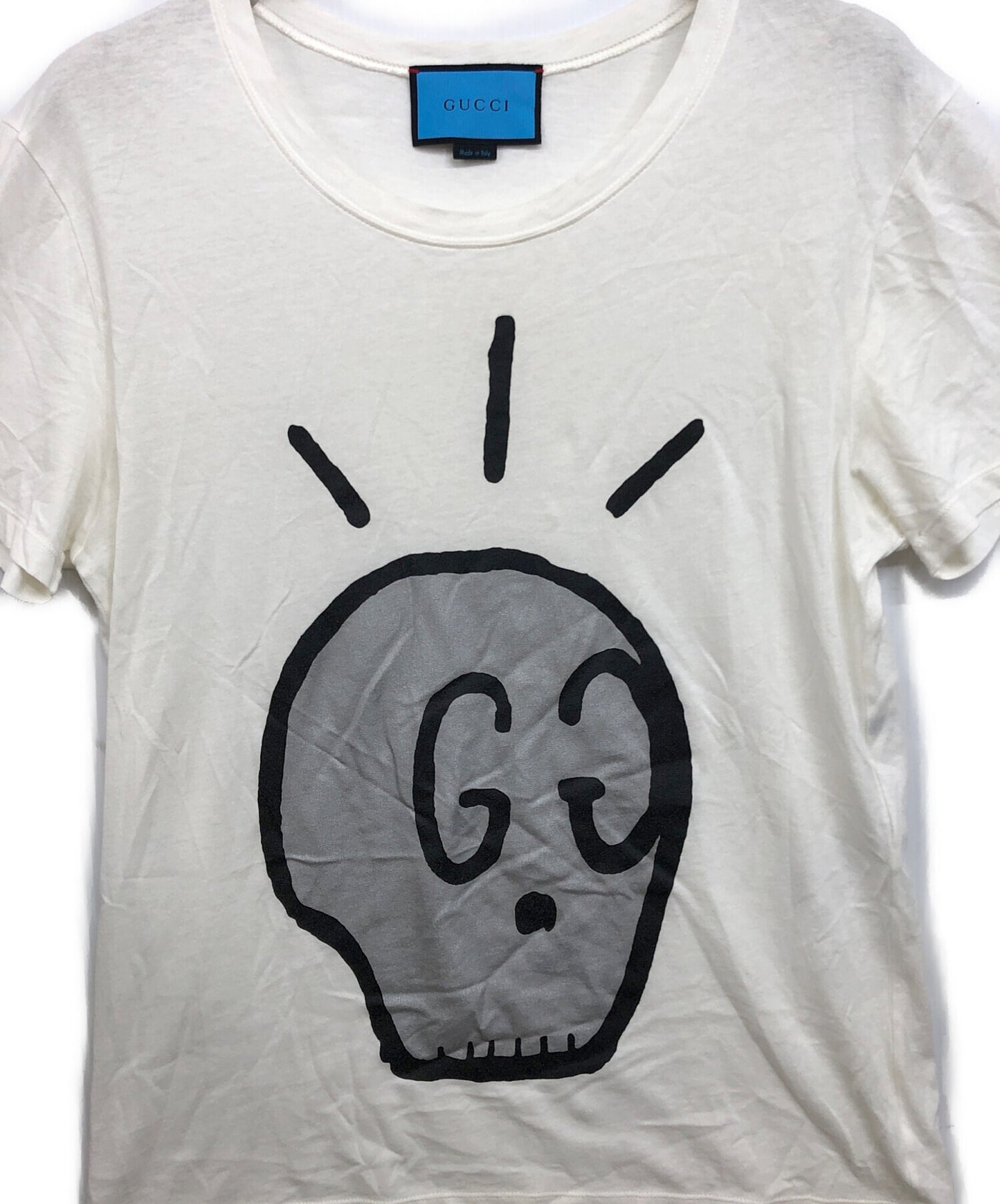 [Pre-owned] GUCCI Logo Skull T-Shirt 432086-X3E88