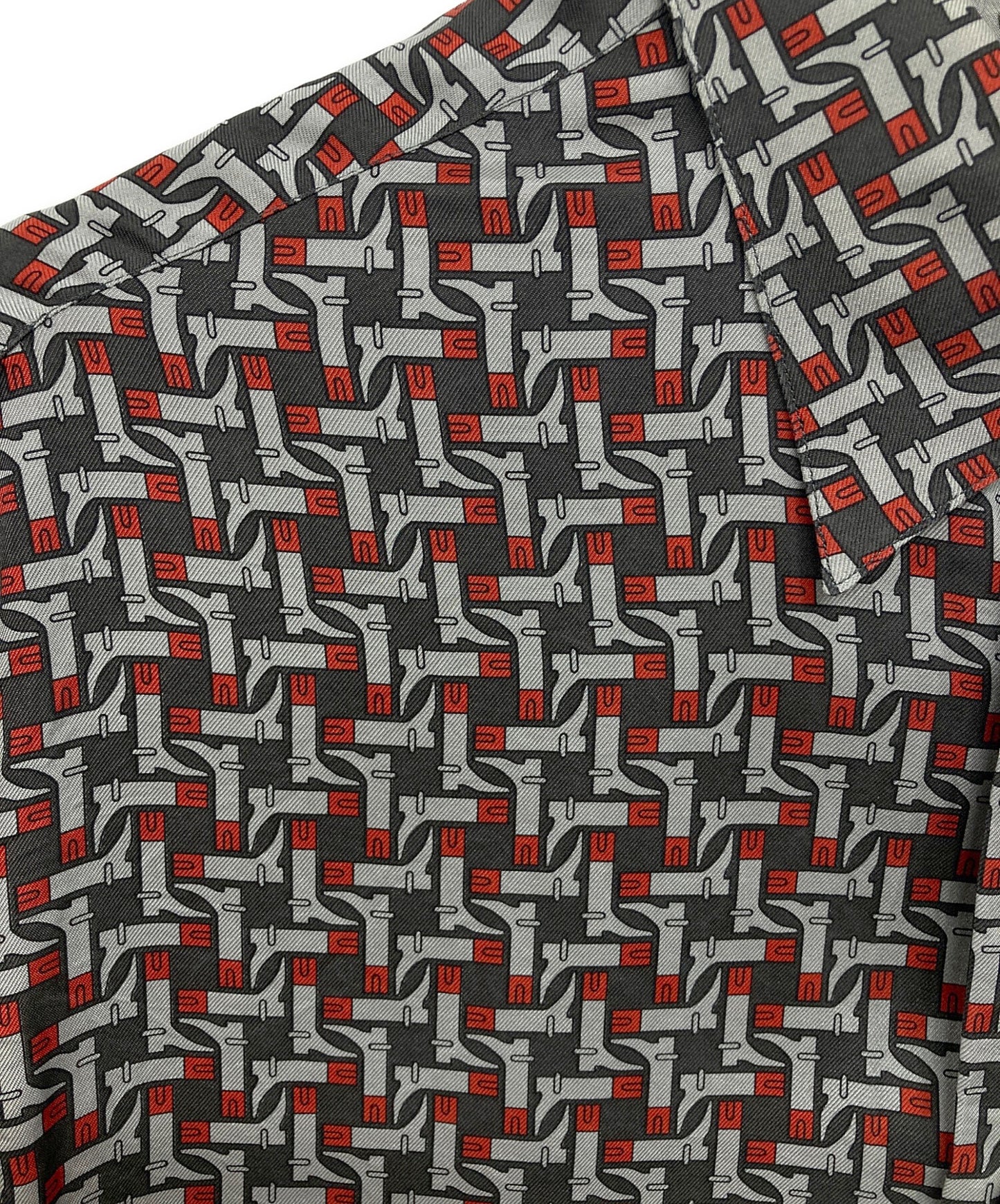 [Pre-owned] HERMES Silk serie shirt with all-over pattern
