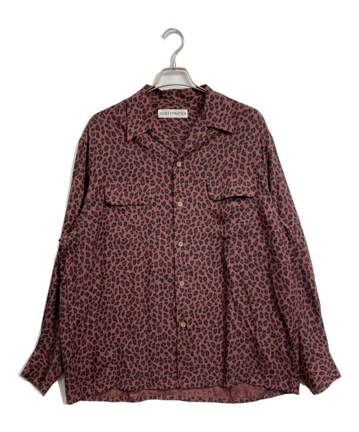 [Pre-owned] WACKO MARIA Leopard print Hawaiian shirt