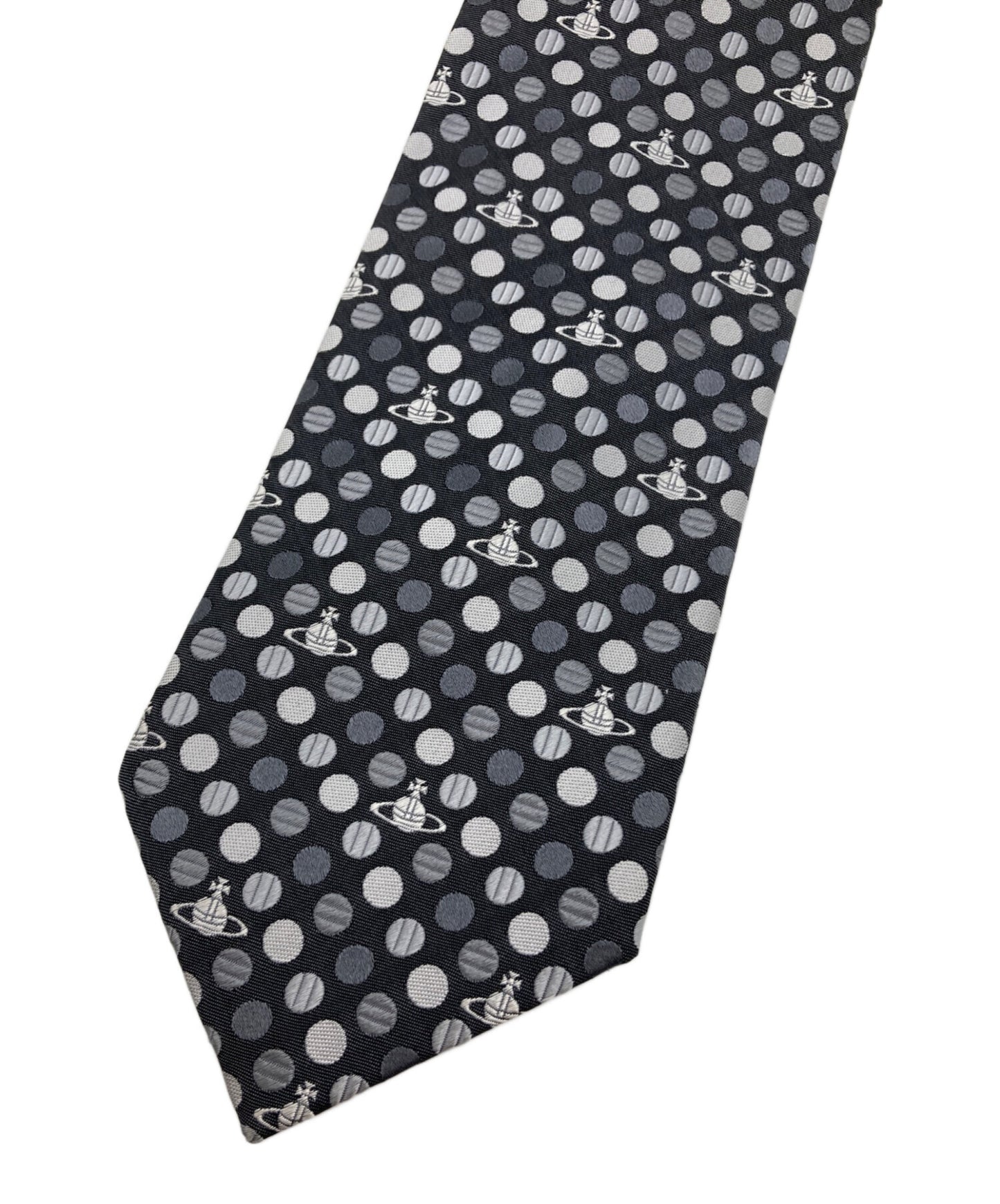 [Pre-owned] Vivienne Westwood Orb-patterned silk tie