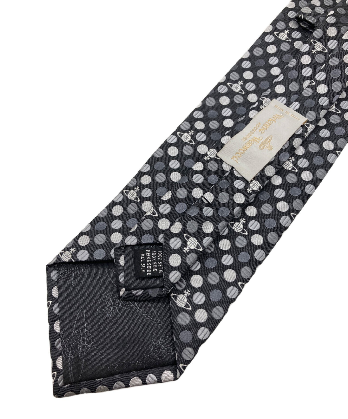 [Pre-owned] Vivienne Westwood Orb-patterned silk tie