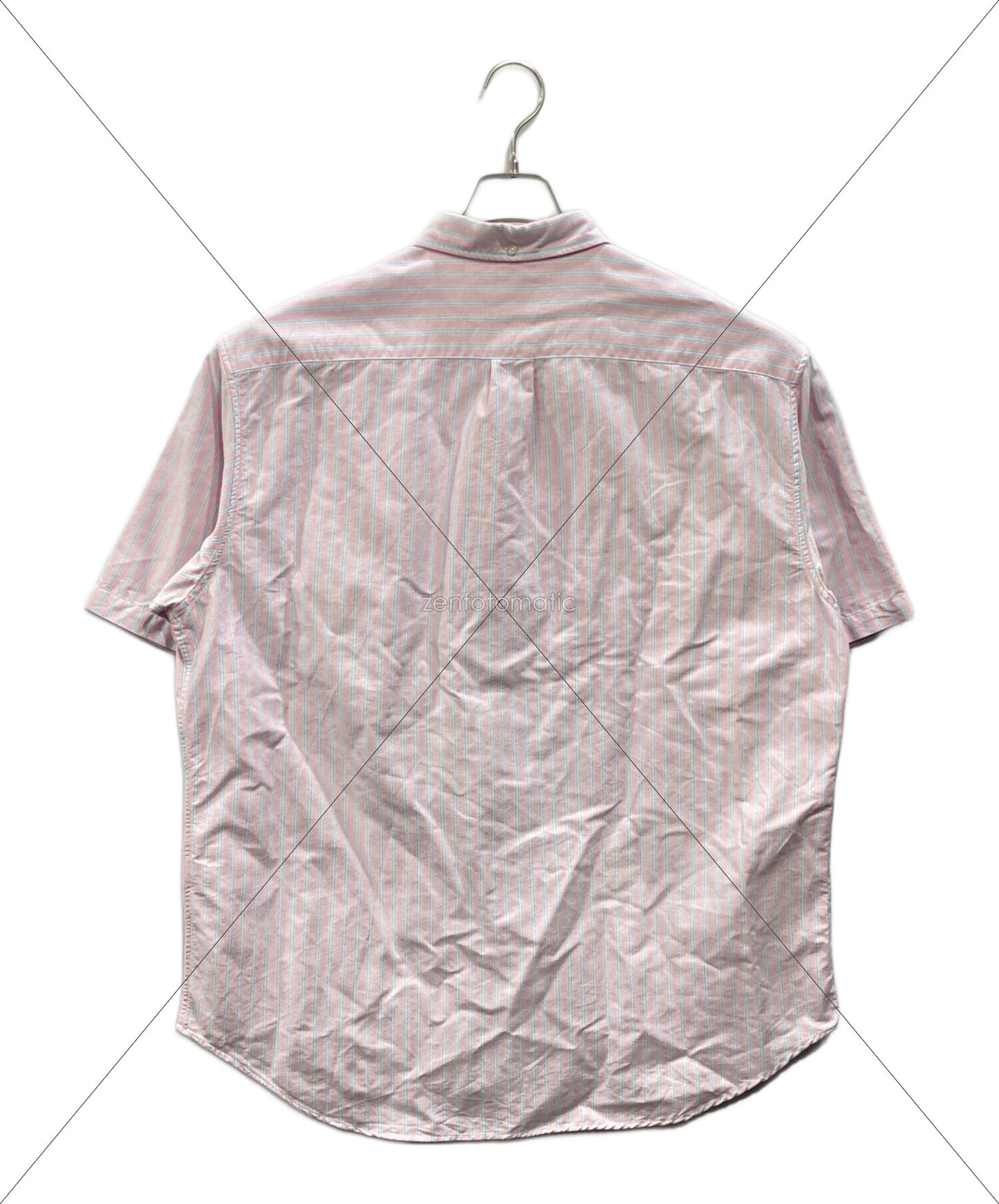 [Pre-owned] SUPREME 25SS Loose Fit Oxford Short Sleeved Striped Shirt