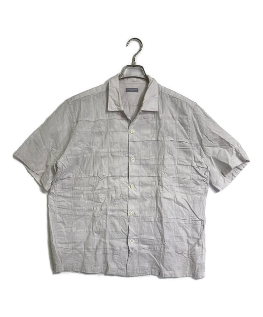 [Pre-owned] COMME des GARCONS HOMME patchwork open-collar shirt HB100450