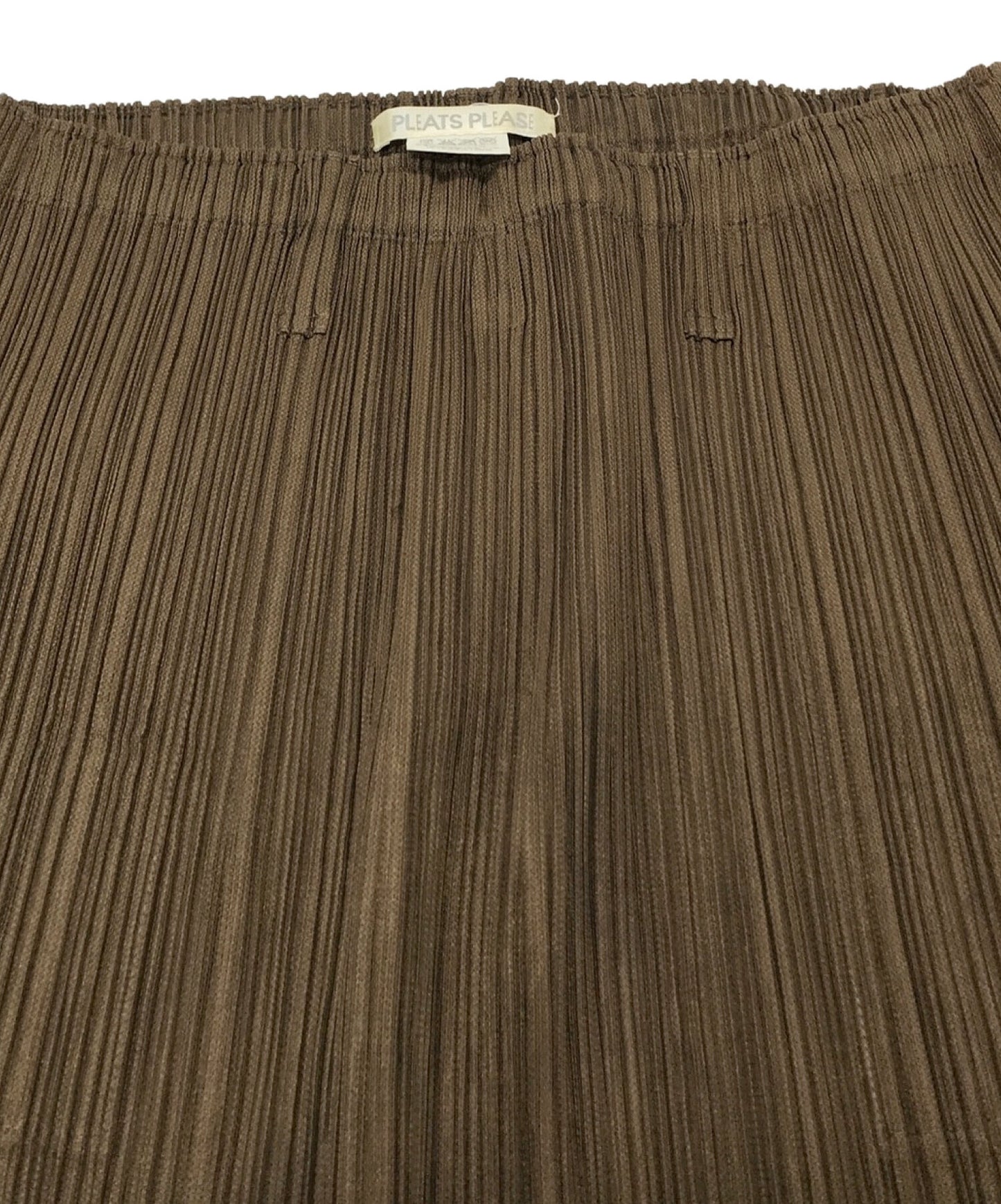 [Pre-owned] PLEATS PLEASE Long pleated skirt with belt loop pockets PP33-JG446